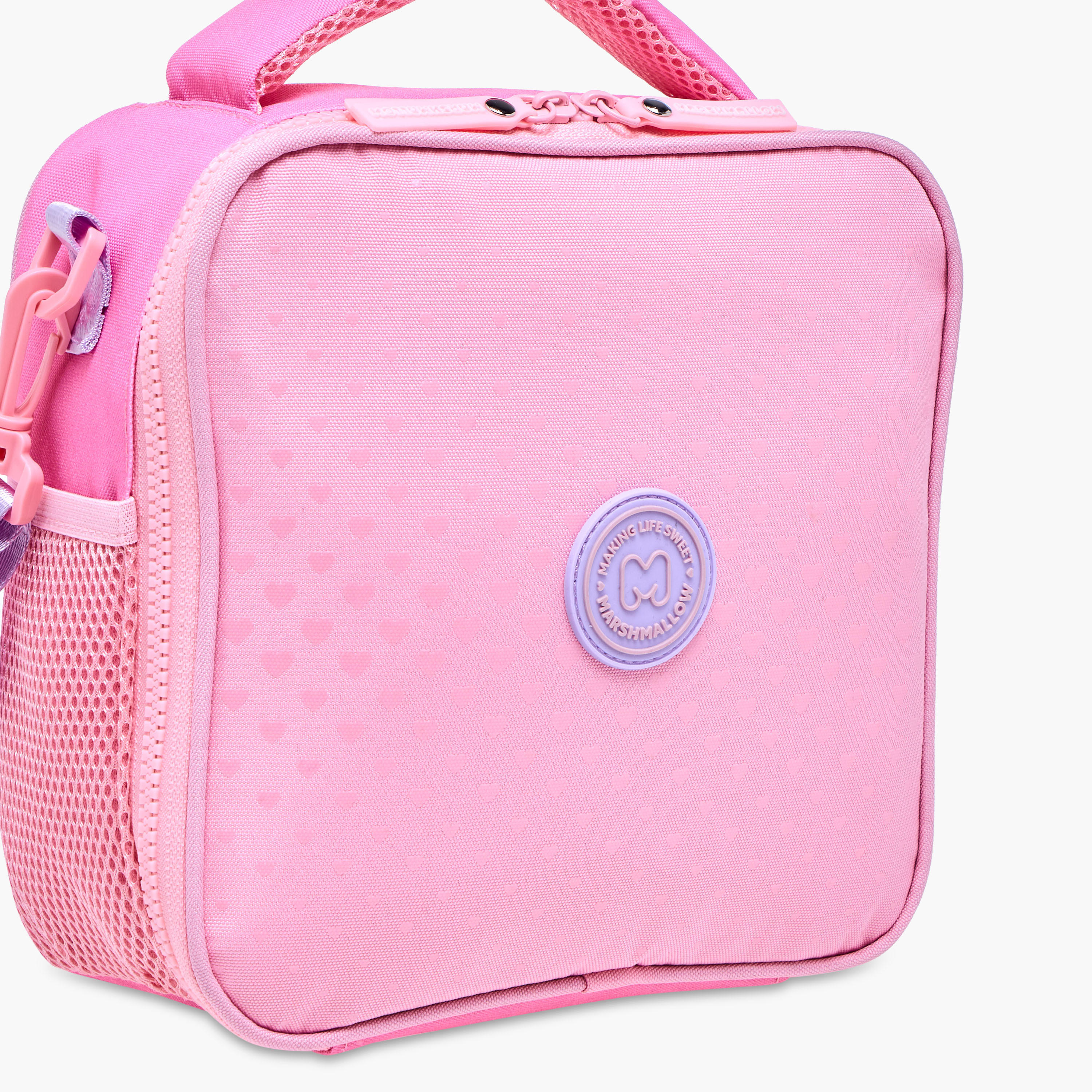 MARSHMALLOW Applique Detail Lunch Bag with Zip Closure-school-lunchessentials-lunchbags-image-5