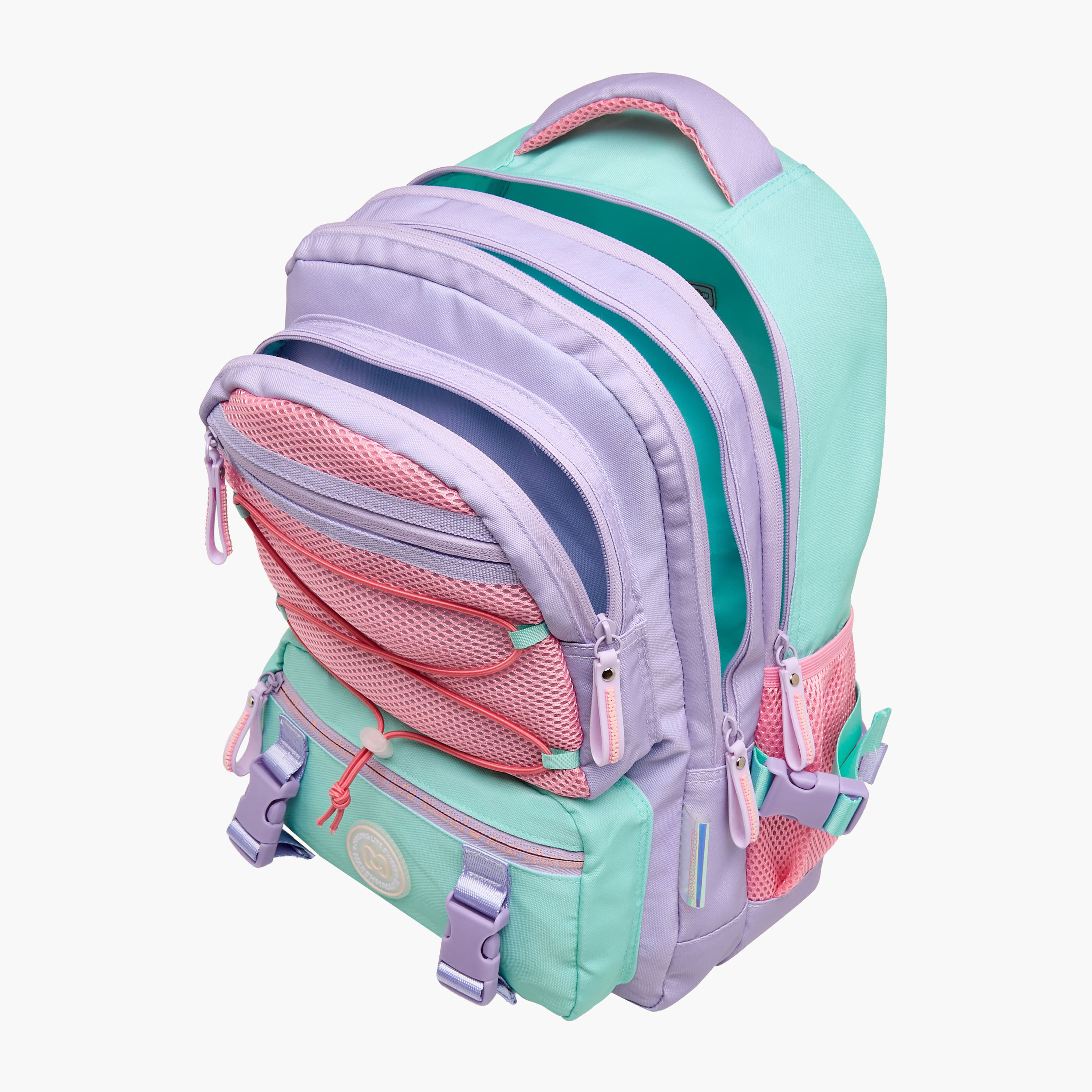 شنطة ظهر بقوالب ملونة وحمالات كتف قابلة للتعديل وسحاب إغلاق من مارشميلو - 33x43x16 سم-school-bagsandbackpacks-backpacks-image-6