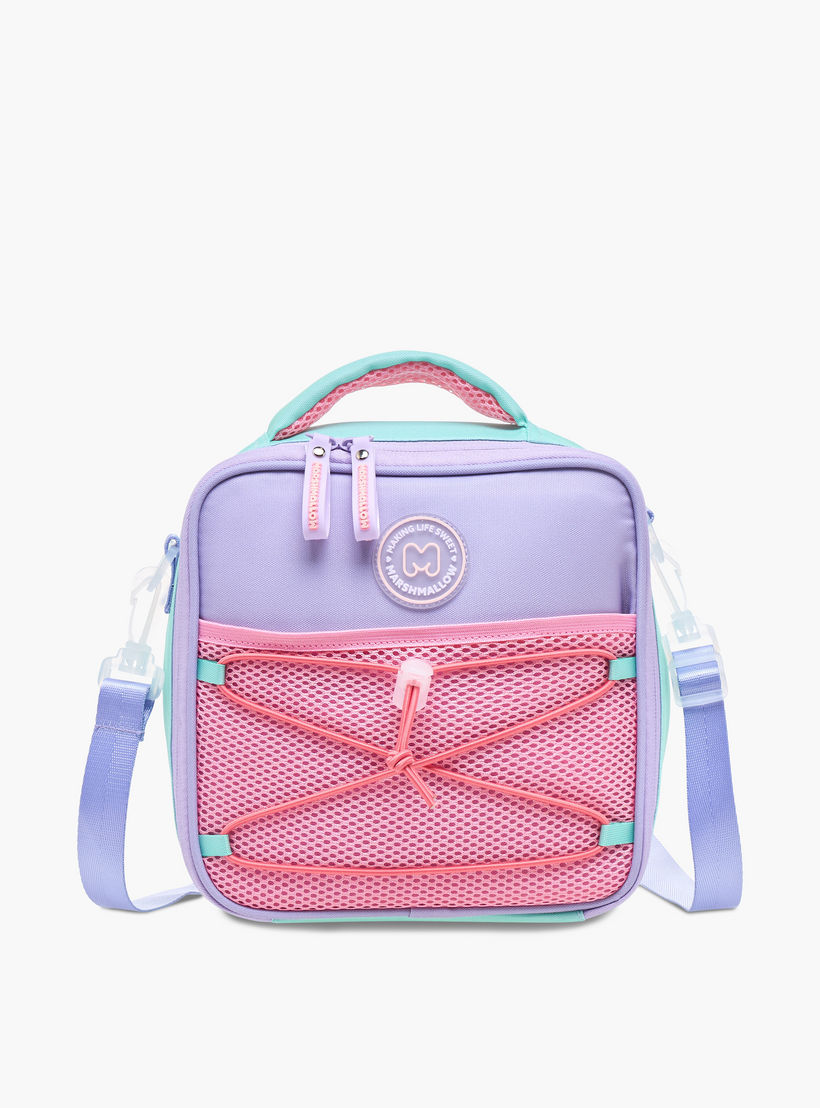 MARSHMALLOW Colourblock Lunch Bag with Zip Closure-school-lunchessentials-lunchbags-image-1
