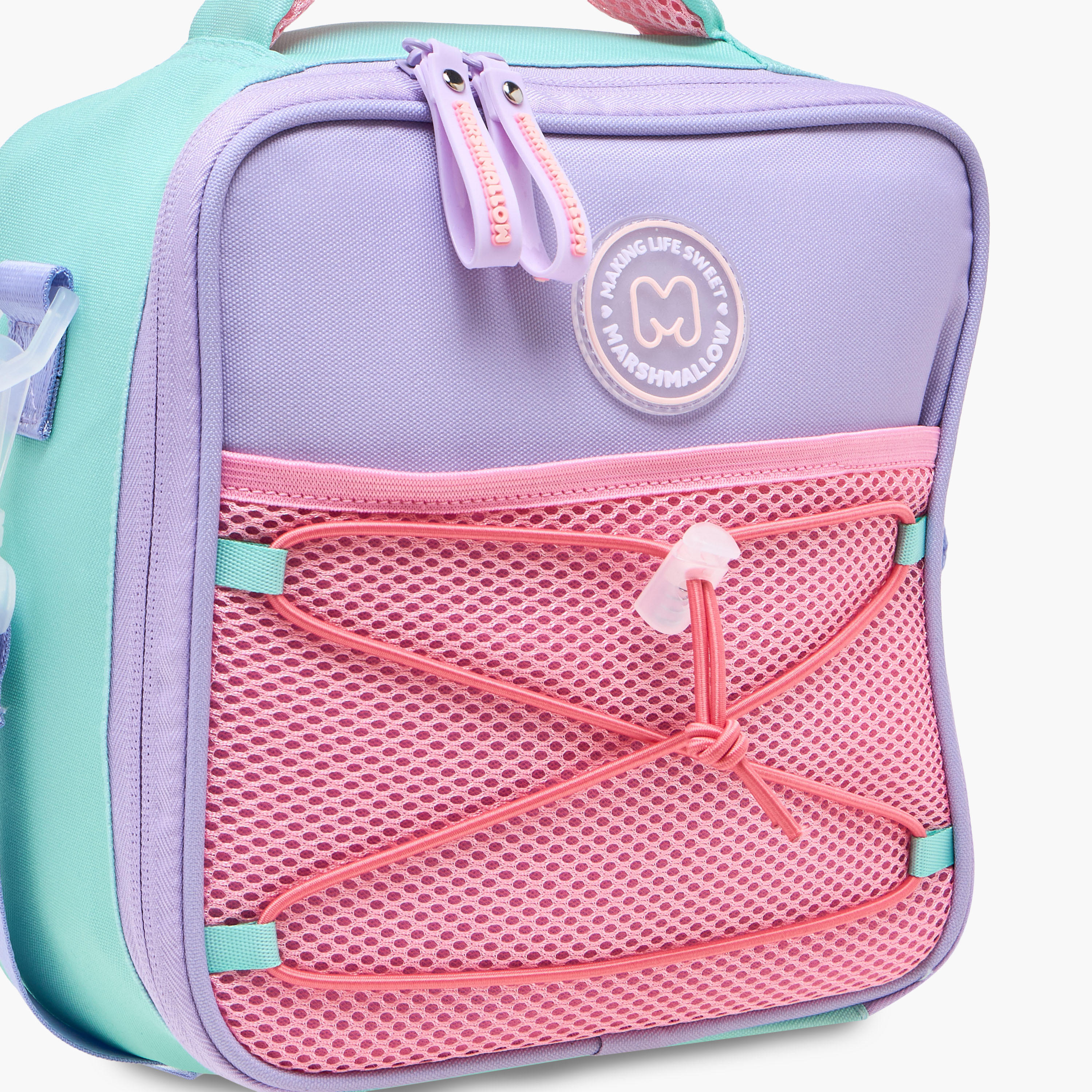 MARSHMALLOW Colourblock Lunch Bag with Zip Closure-school-lunchessentials-lunchbags-image-5