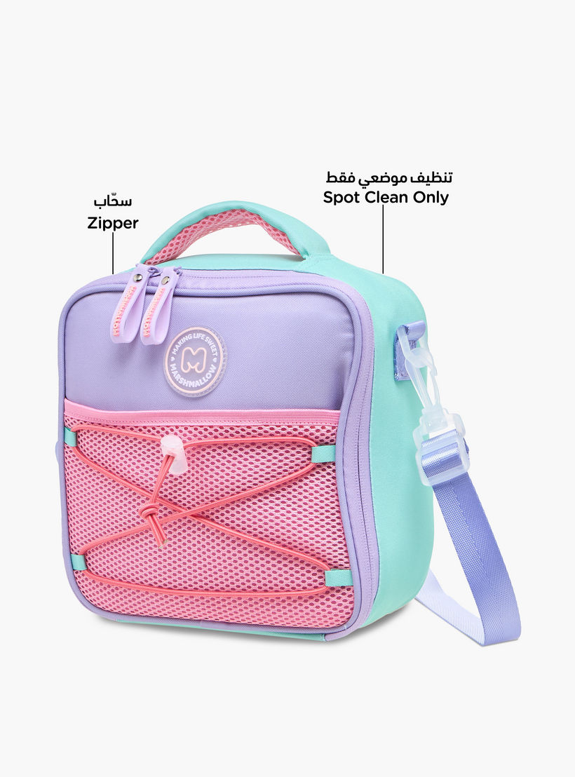 MARSHMALLOW Colourblock Lunch Bag with Zip Closure-school-lunchessentials-lunchbags-image-6