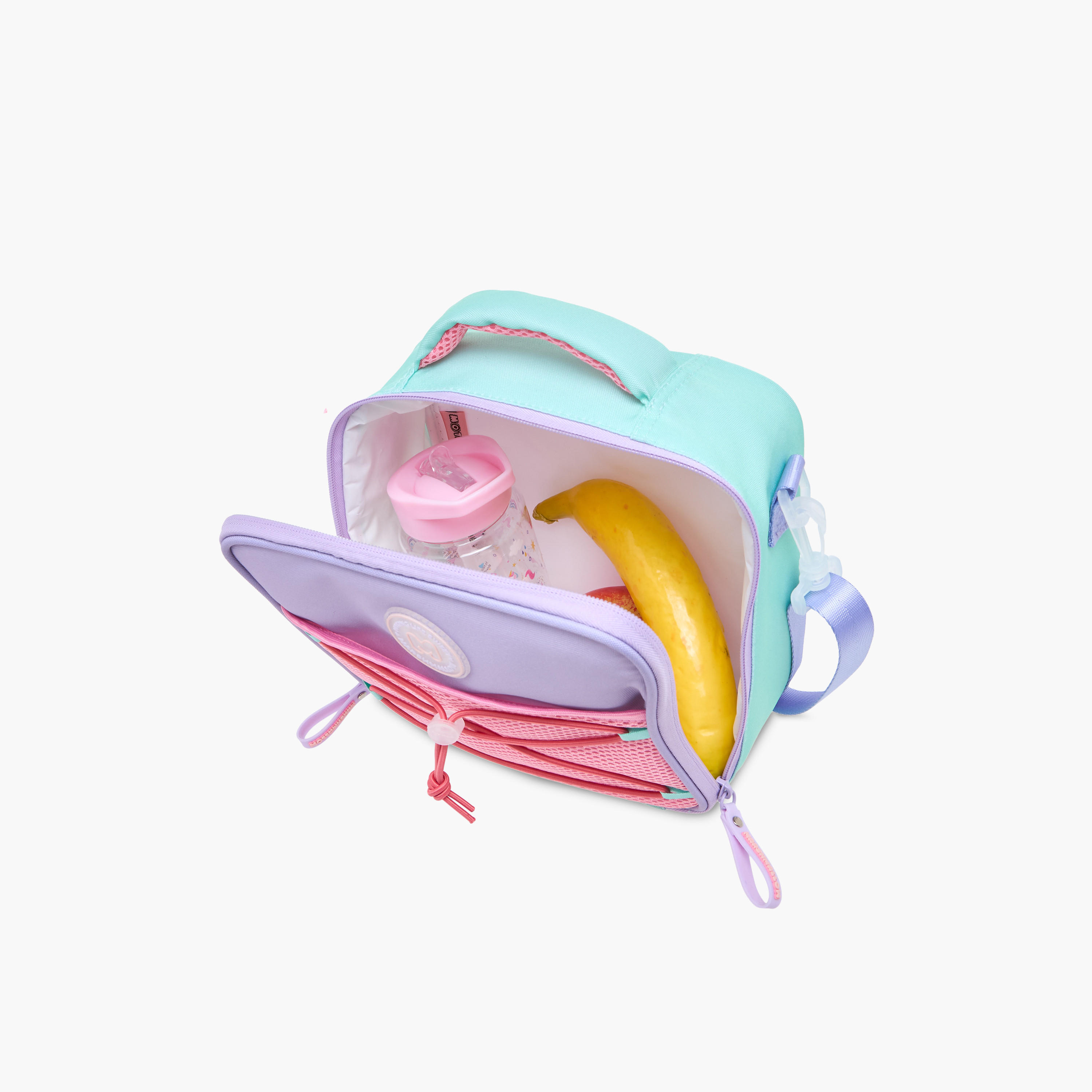 MARSHMALLOW Colourblock Lunch Bag with Zip Closure-school-lunchessentials-lunchbags-image-7