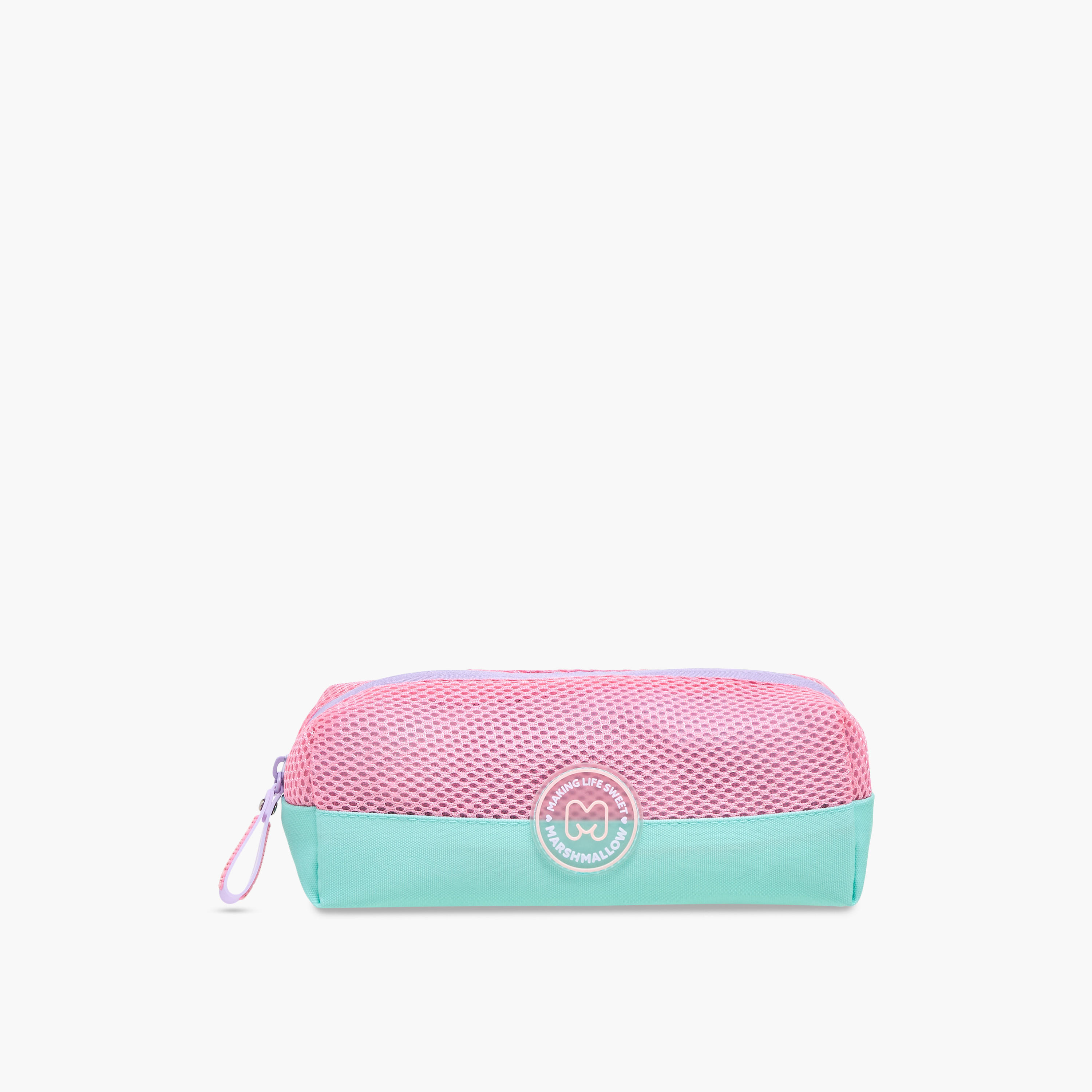 MARSHMALLOW Colourblock Pencil Pouch with Zip Closure-school-stationery-pencilcases-image-1