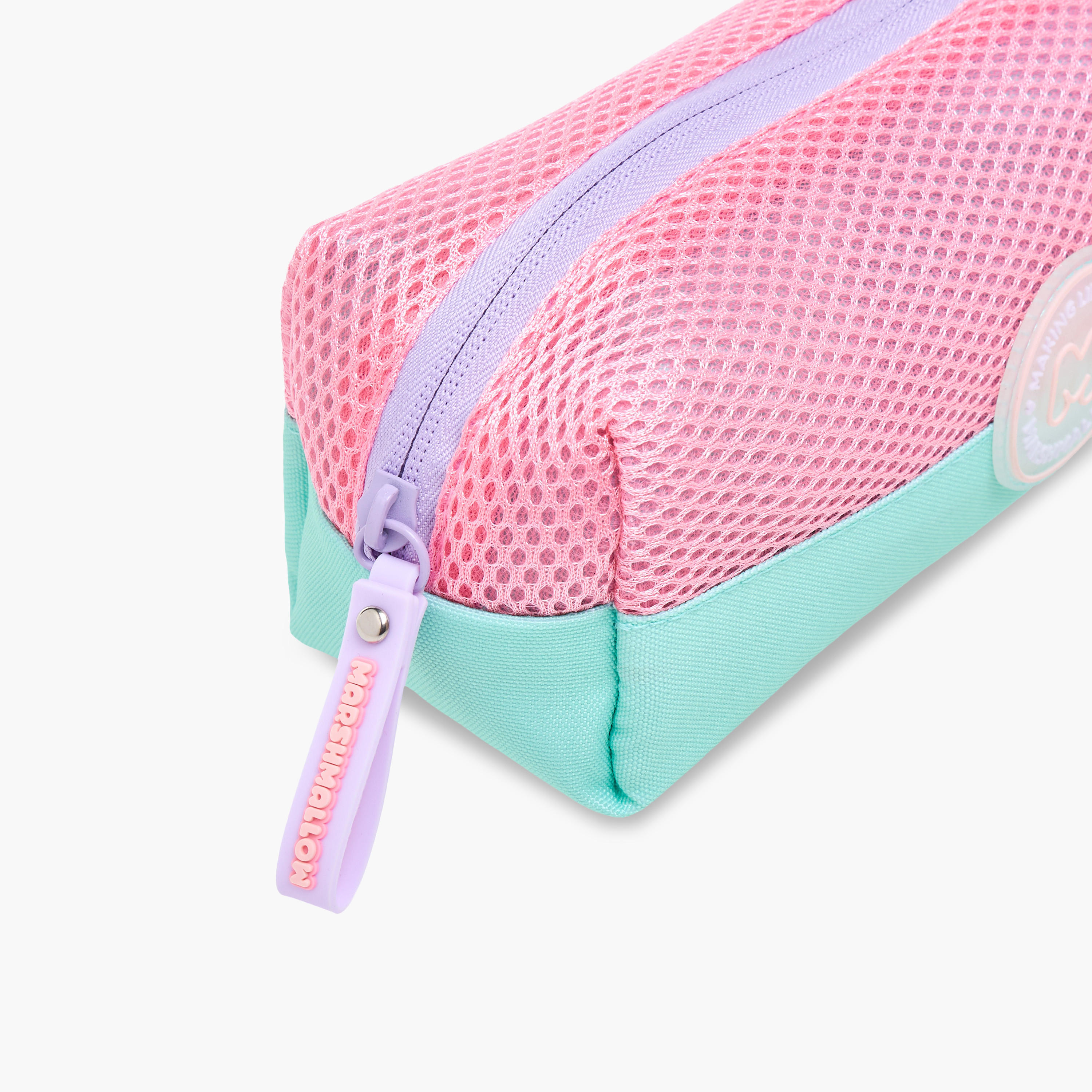 MARSHMALLOW Colourblock Pencil Pouch with Zip Closure-school-stationery-pencilcases-image-3