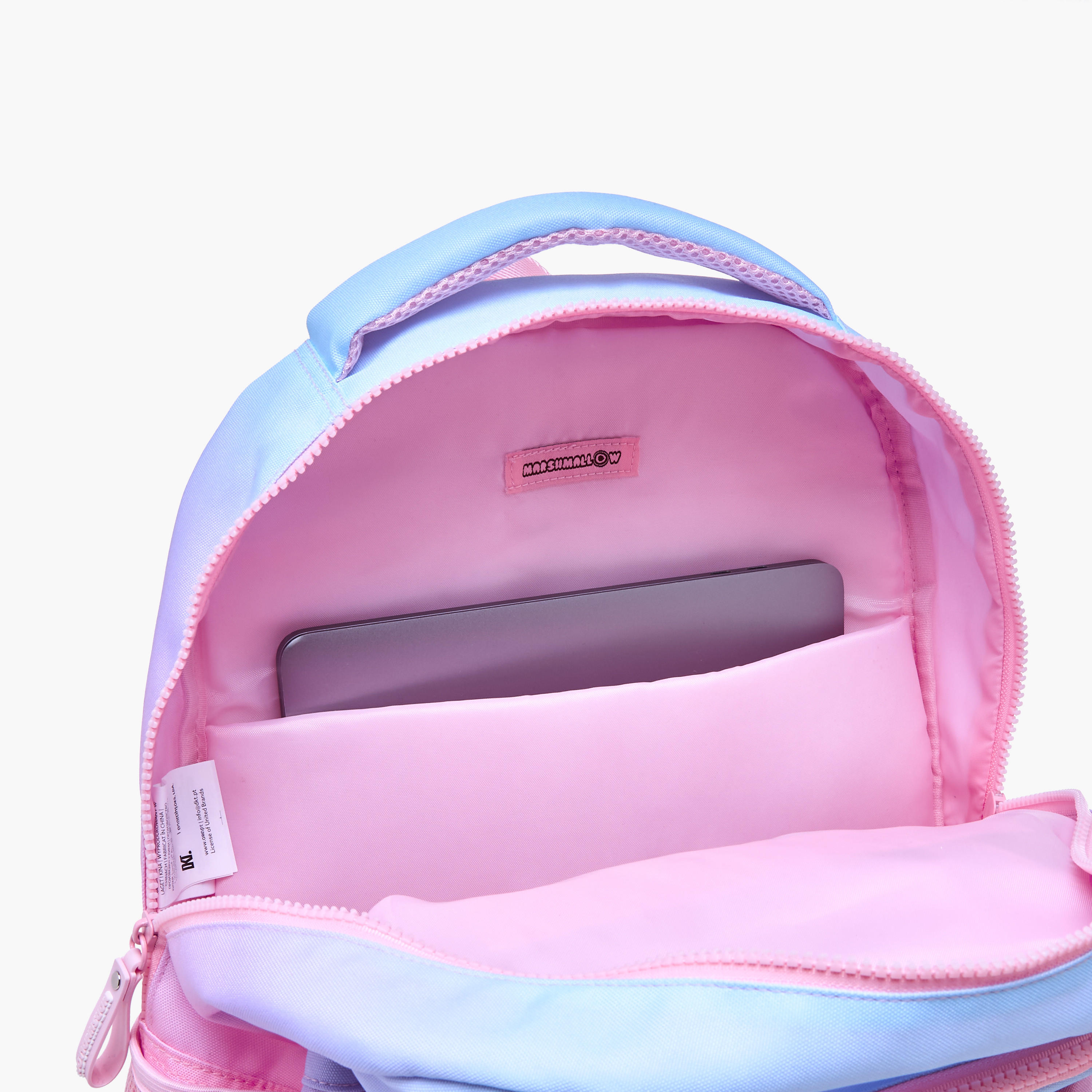 MARSHMALLOW Applique Patch Detail Backpack with Adjustable Shoulder Straps - 33x43x16 cm-school-bagsandbackpacks-backpacks-image-13