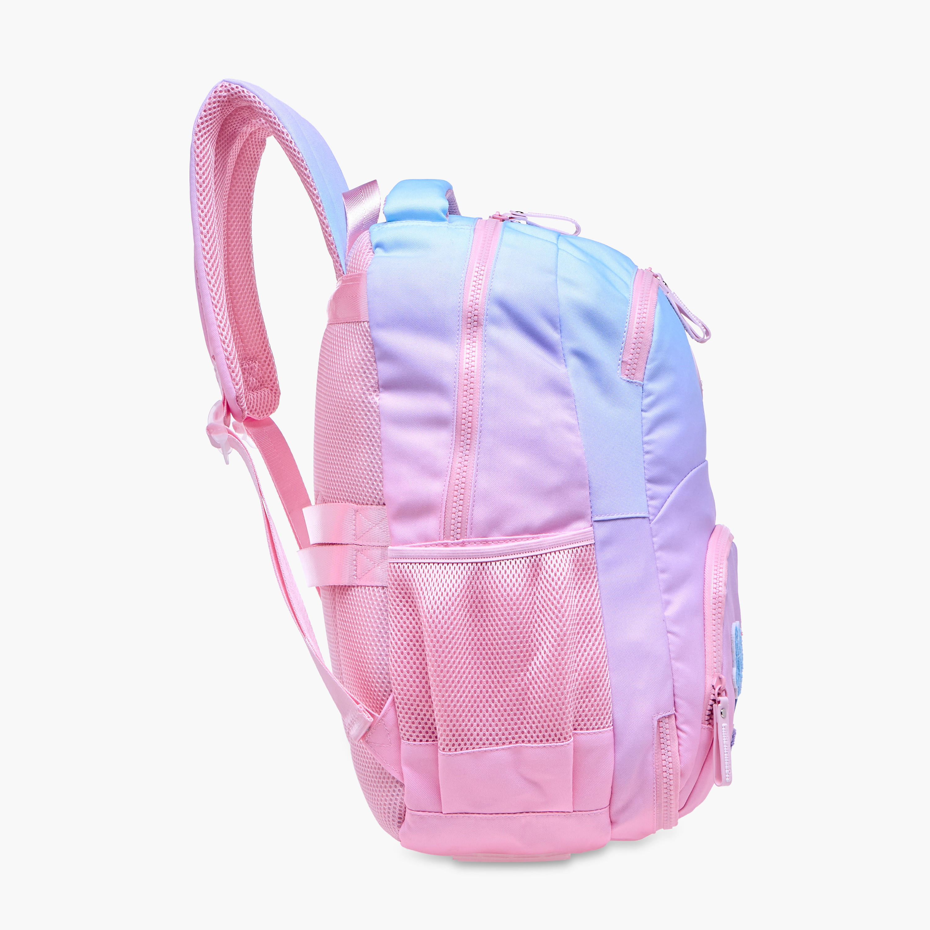 MARSHMALLOW Applique Patch Detail Backpack with Adjustable Shoulder Straps - 33x43x16 cm-school-bagsandbackpacks-backpacks-image-5