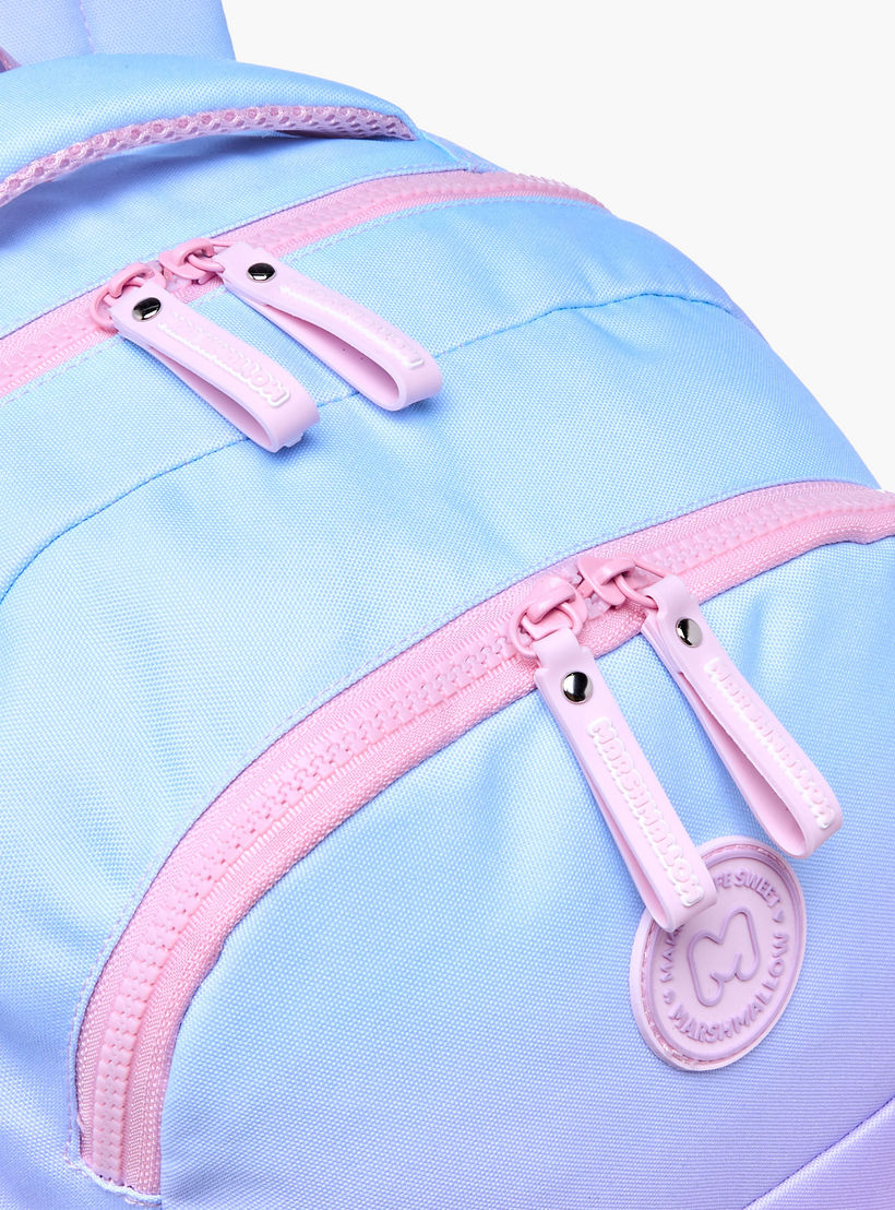 MARSHMALLOW Applique Patch Detail Backpack with Adjustable Shoulder Straps - 33x43x16 cm-school-bagsandbackpacks-backpacks-image-9