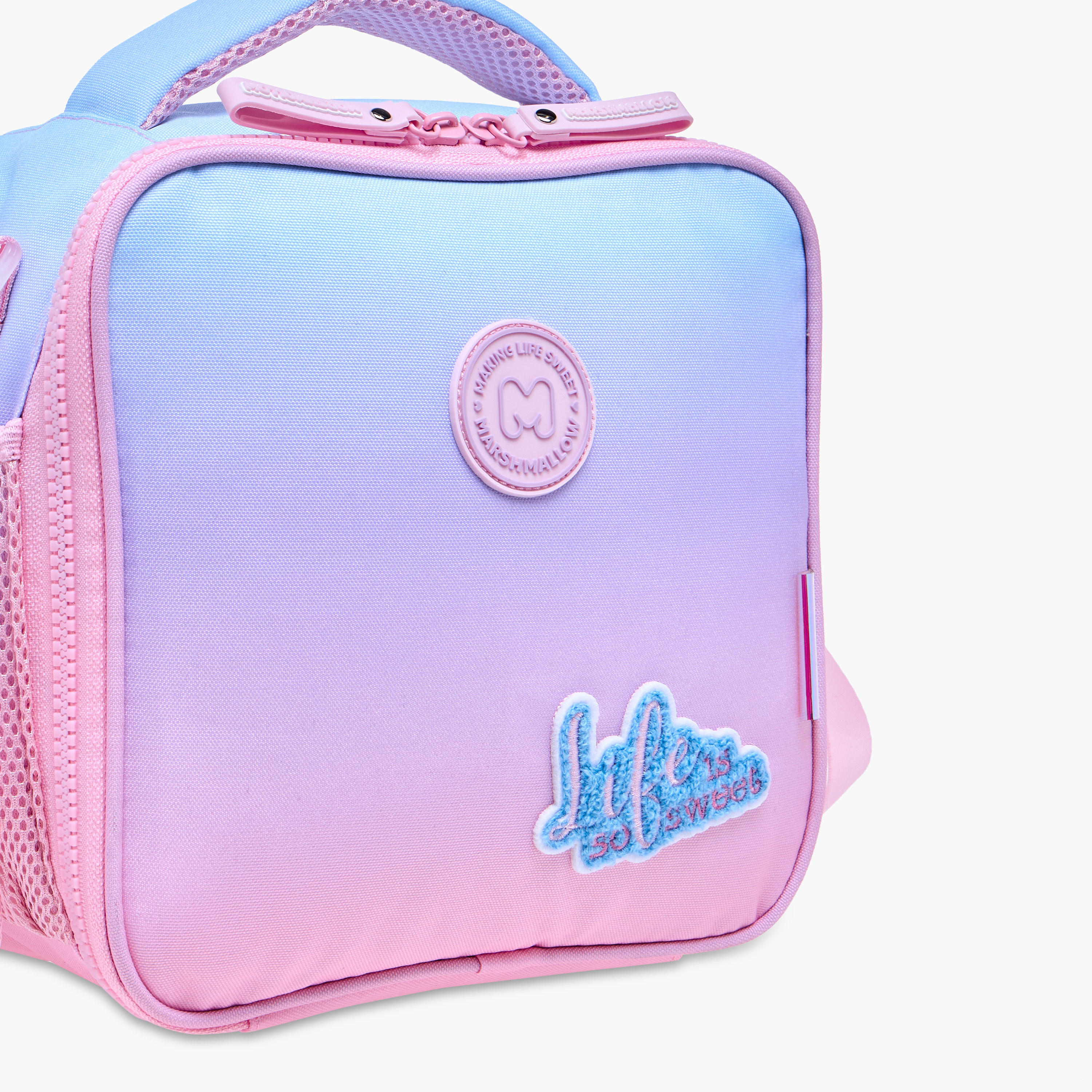 MARSHMALLOW Applique Detail Lunch Bag with Zip Closure-school-lunchessentials-lunchbags-image-5