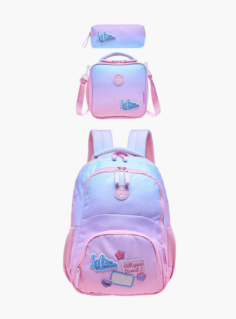 MARSHMALLOW Applique Detail Lunch Bag with Zip Closure-school-lunchessentials-lunchbags-image-8