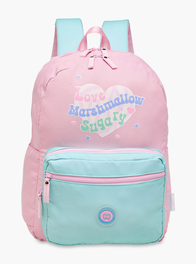 شنطة ظهر بقوالب ملونة وأحزمة كتف قابلة للتعديل من مارشميلو - 33x43x16 سم-school-bagsandbackpacks-backpacks-image-1