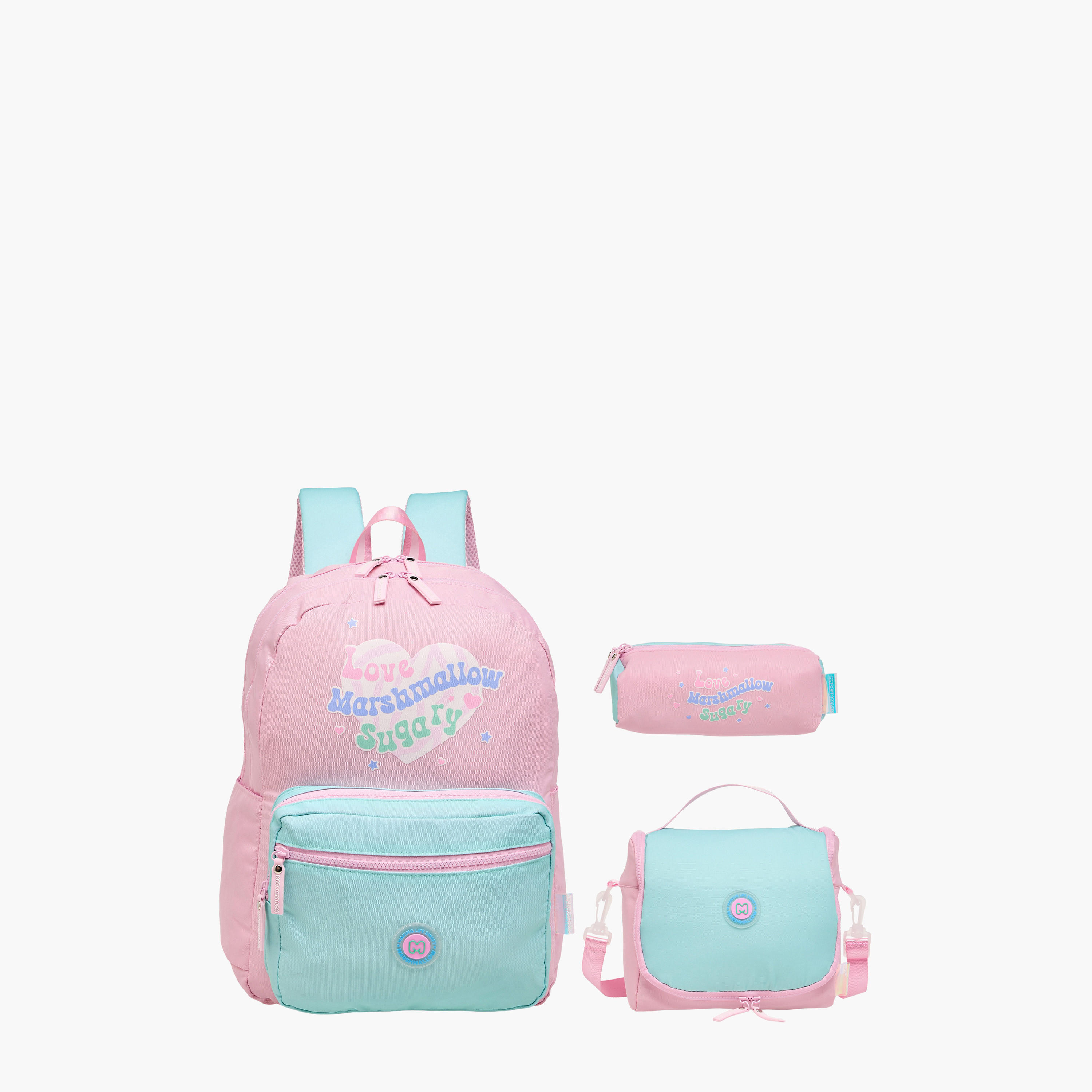 MARSHMALLOW Colourblock Backpack with Adjustable Shoulder Straps - 33x43x16 cms-school-bagsandbackpacks-backpacks-image-12