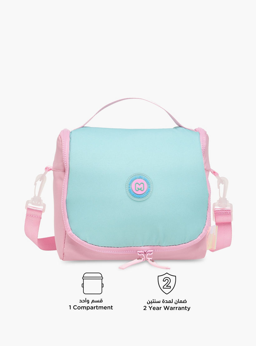 MARSHMALLOW Y2K Applique Detail Lunch Bag with Zip Closure-school-lunchessentials-lunchbags-image-4