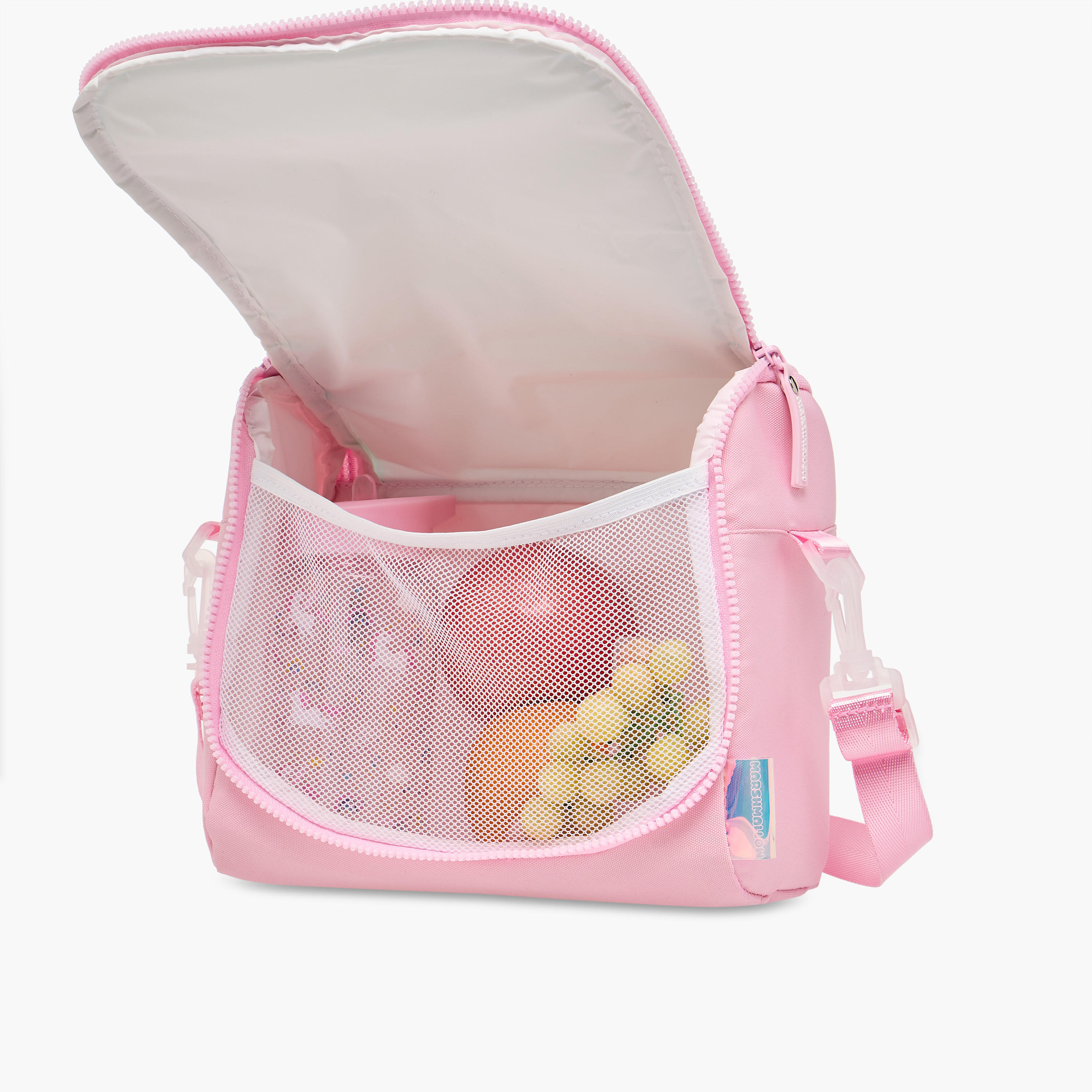 MARSHMALLOW Y2K Applique Detail Lunch Bag with Zip Closure-school-lunchessentials-lunchbags-image-8