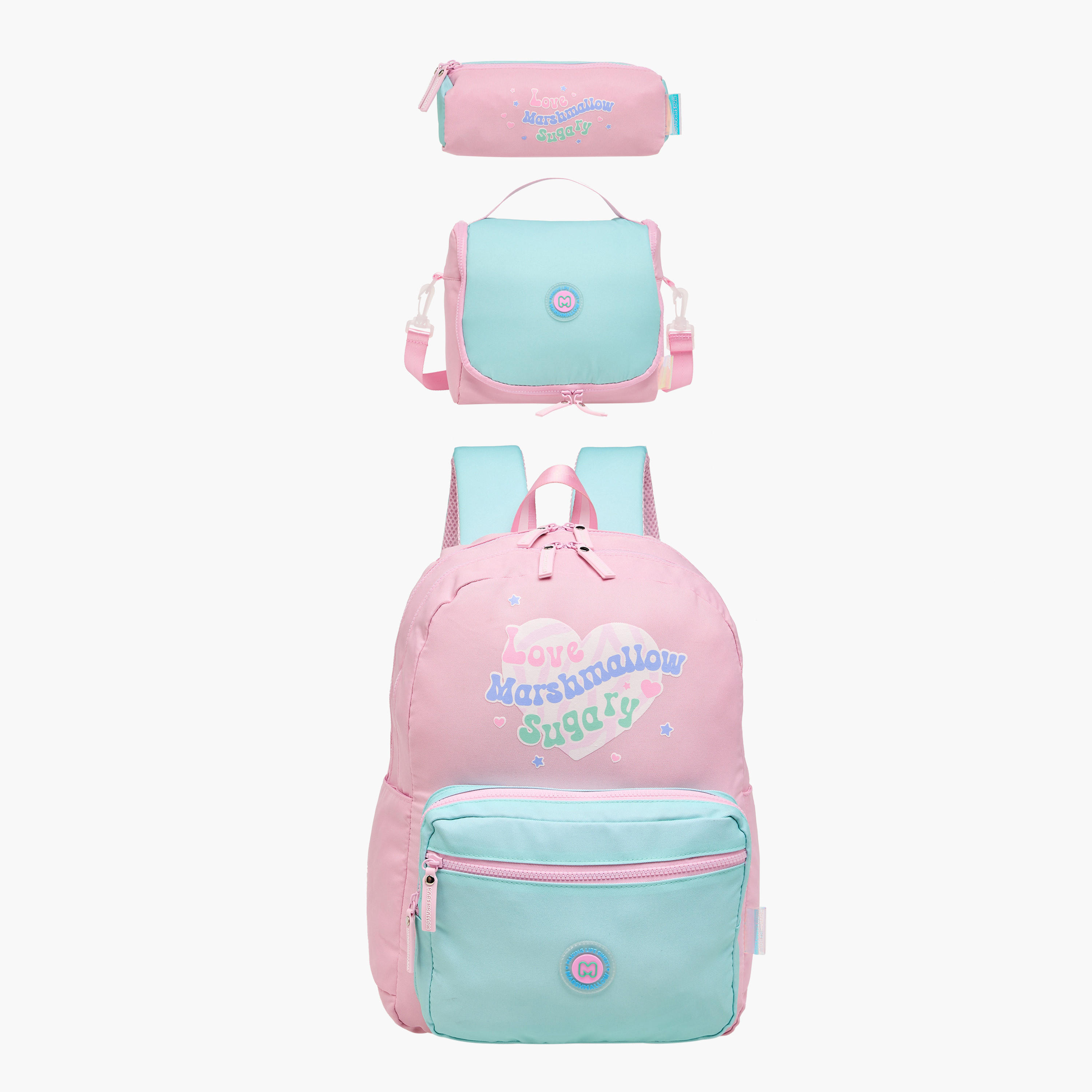 MARSHMALLOW Y2K Applique Detail Lunch Bag with Zip Closure-school-lunchessentials-lunchbags-image-9