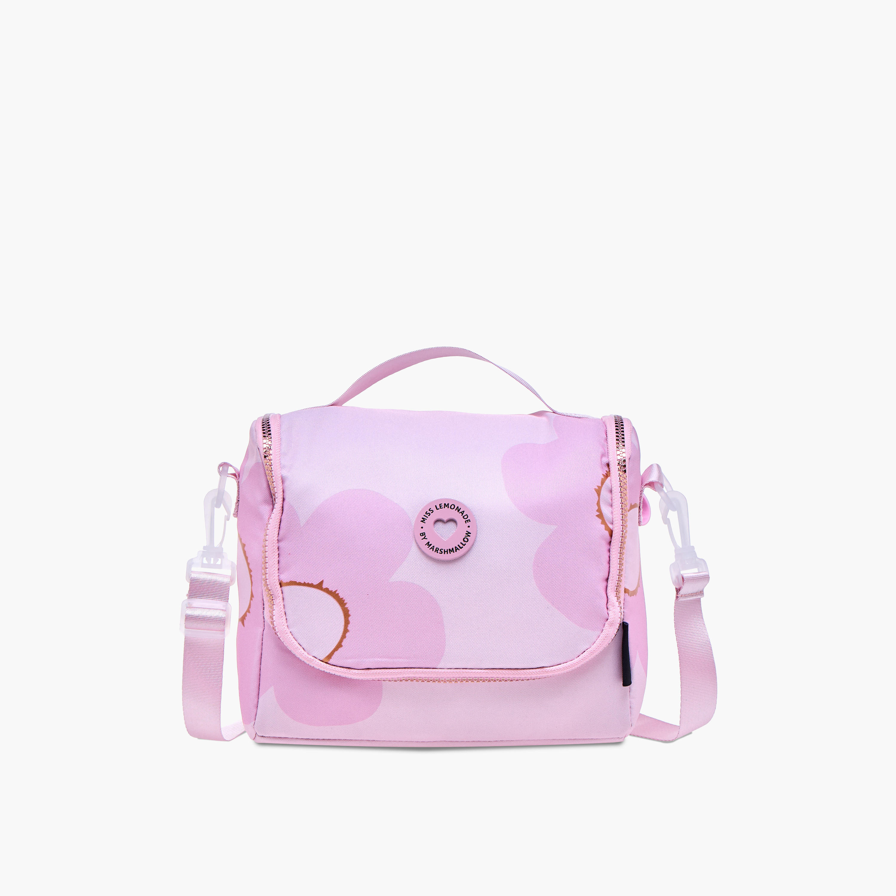 MISS LEMONADE Floral Print Lunch Bag with Detachable Strap-school-lunchessentials-lunchbags-image-1