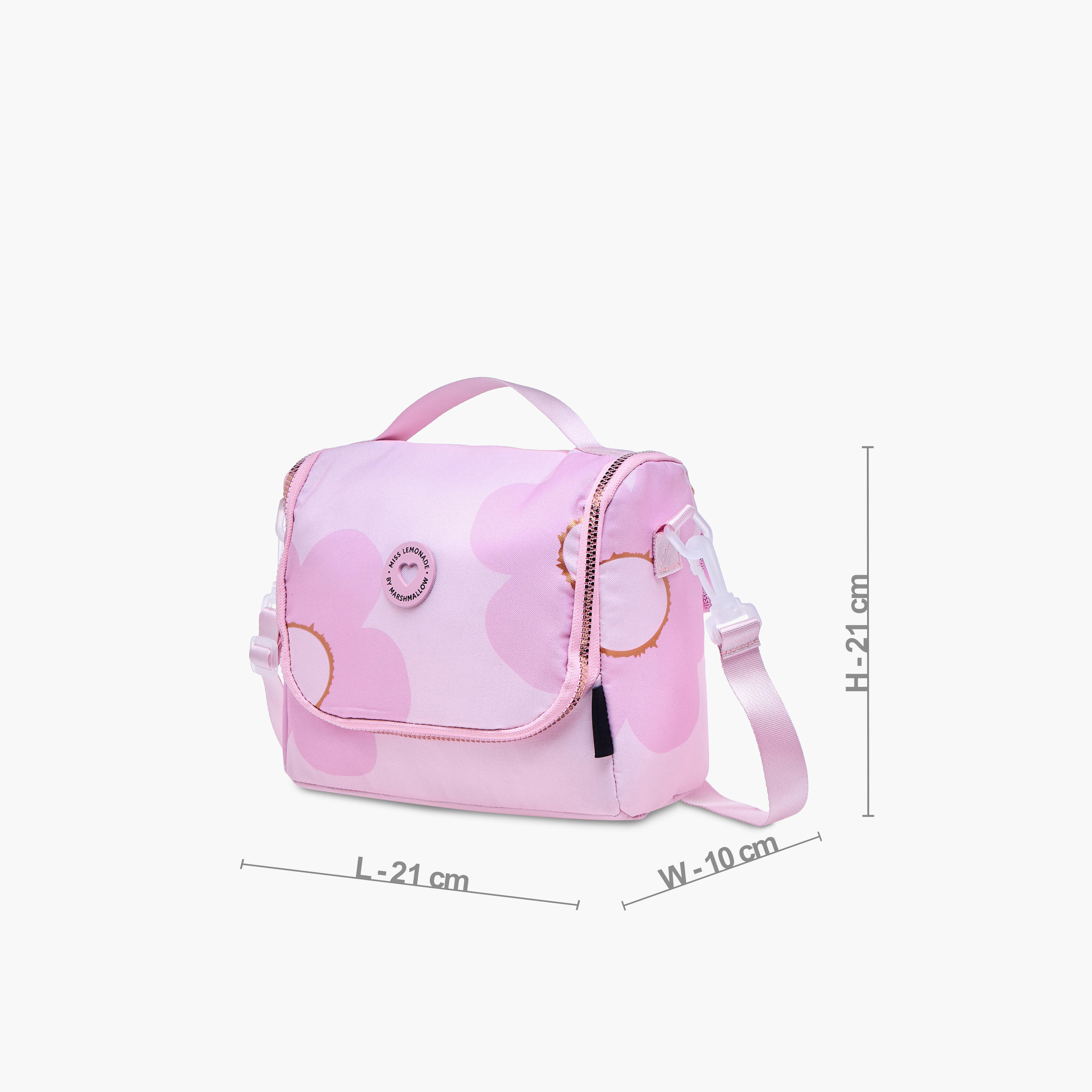 MISS LEMONADE Floral Print Lunch Bag with Detachable Strap-school-lunchessentials-lunchbags-image-2