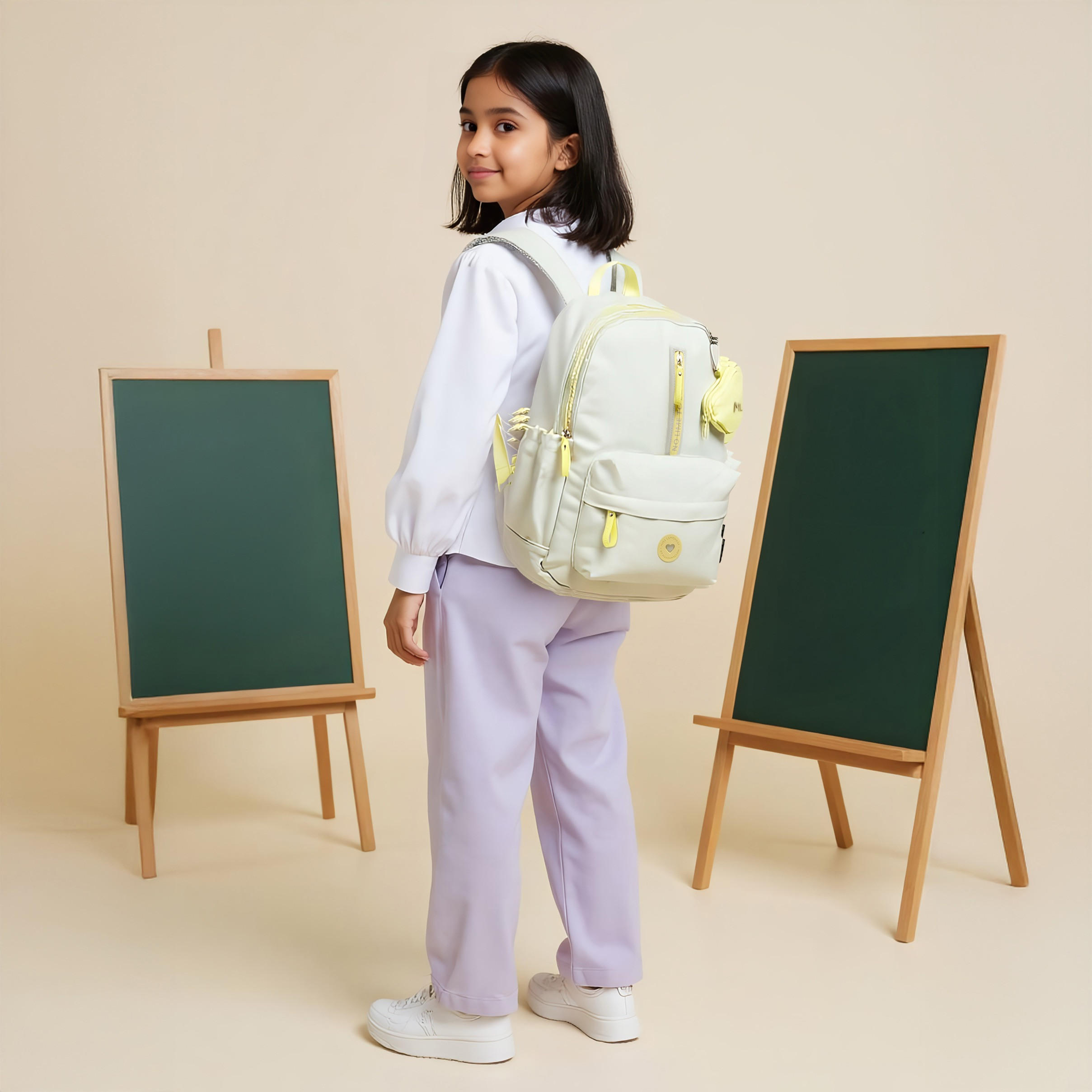 MISS LEMONADE Printed Backpack with Adjustable Shoulder Straps and Zip Closure - 33x43x16 cms-school-bagsandbackpacks-backpacks-image-2