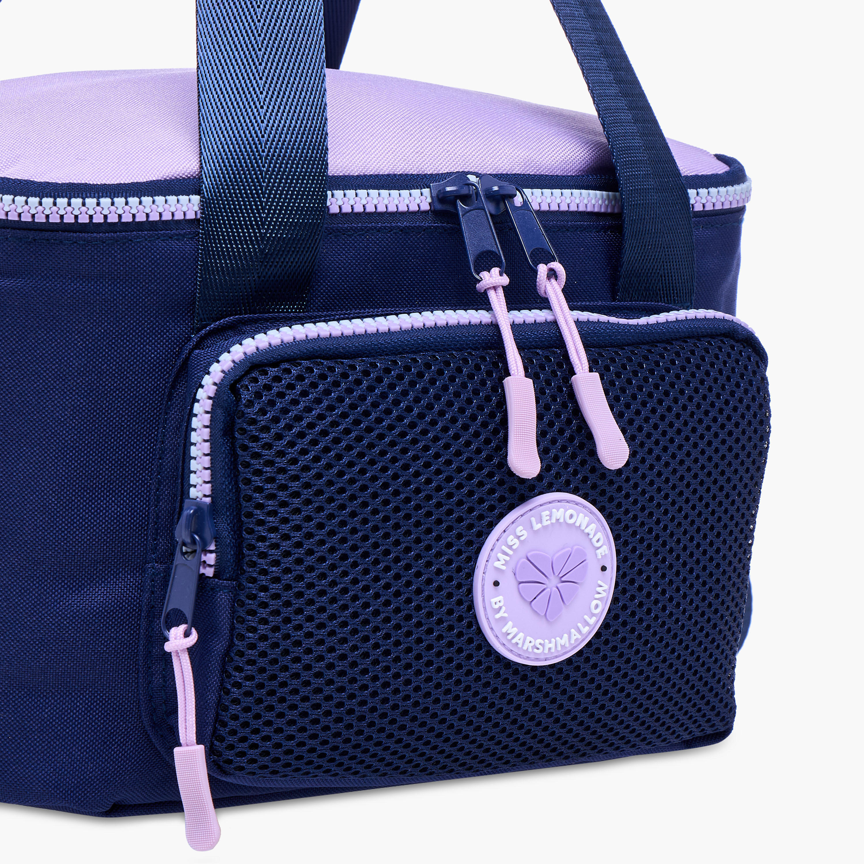 MISS LEMONADE Meshy Solid Lunch Bag with  Zip Closure-school-lunchessentials-lunchbags-image-5