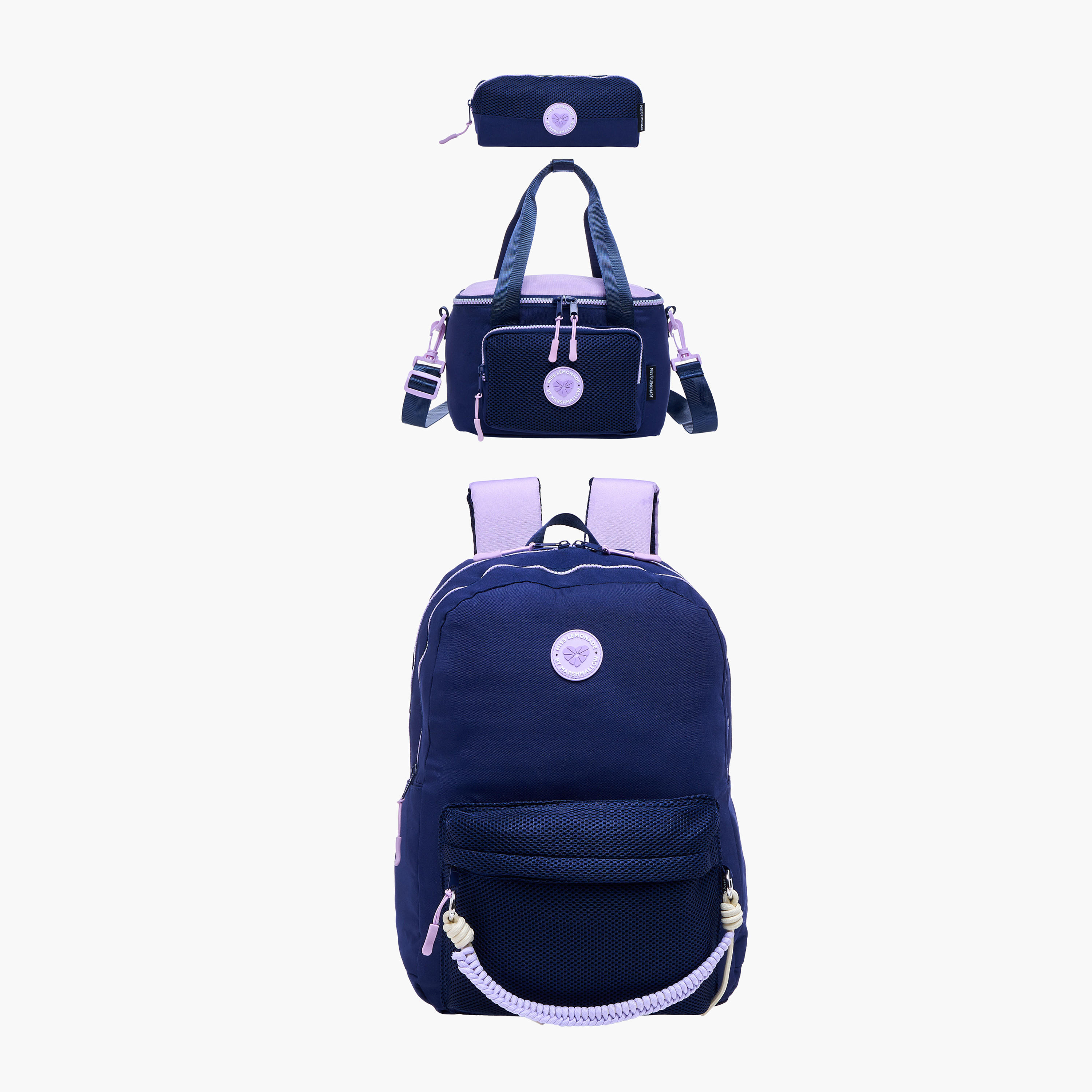 MISS LEMONADE Meshy Solid Lunch Bag with Zip Closure-school-lunchessentials-lunchbags-image-8