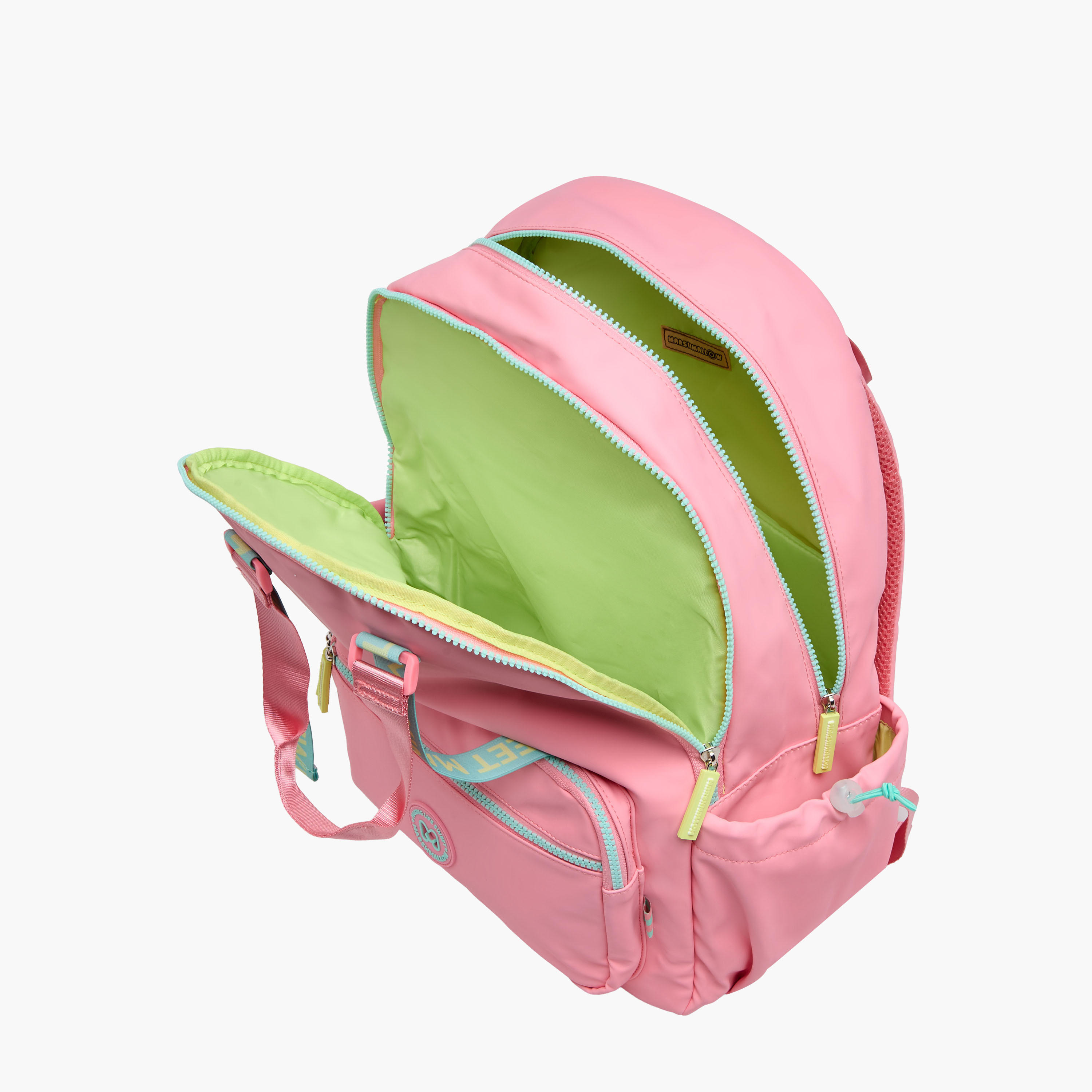 MARSHMALLOW Solid Backpack with Adjustable Straps and Zip Closure - 33x43x16 cms-school-bagsandbackpacks-backpacks-image-7