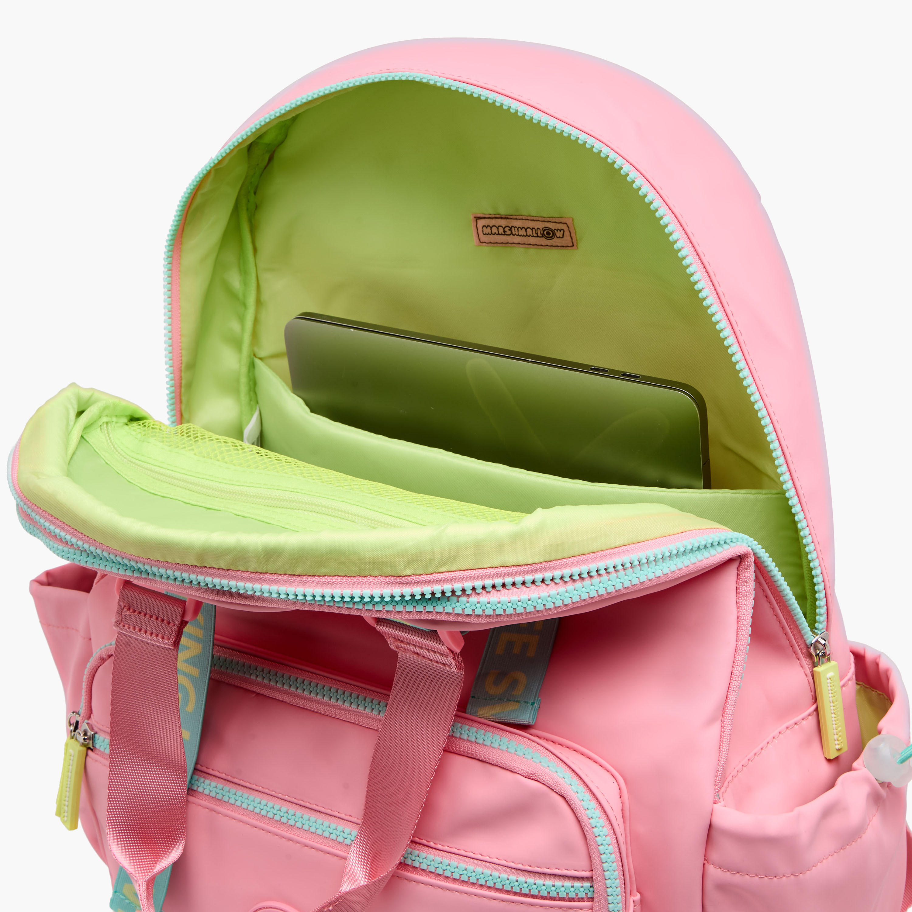 MARSHMALLOW Solid Backpack with Adjustable Straps and Zip Closure - 33x43x16 cms-school-bagsandbackpacks-backpacks-image-8