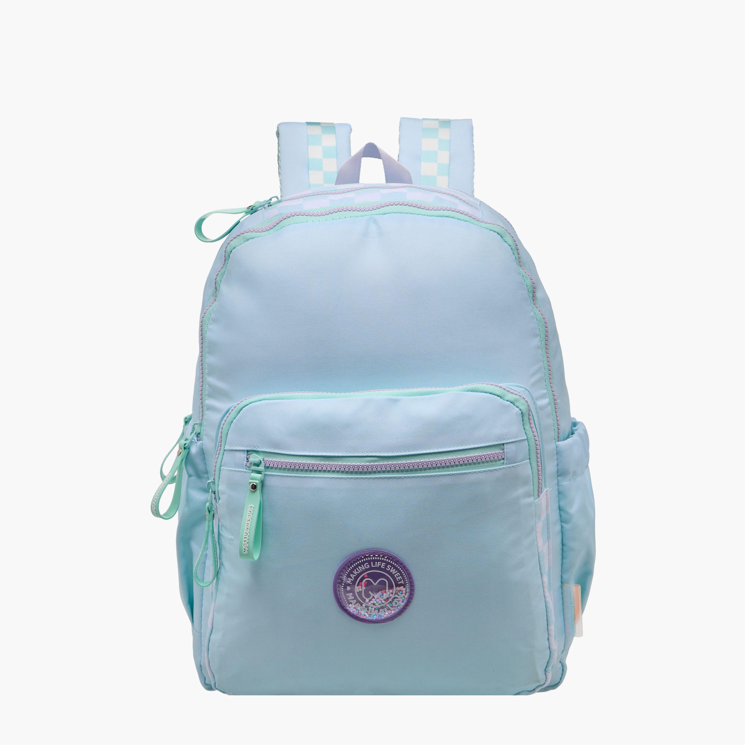 شنطة ظهر سادة بسحّاب إغلاق وحمّالات قابلة للتعديل من مارشملو - 33×43×16 سم-school-bagsandbackpacks-backpacks-image-1
