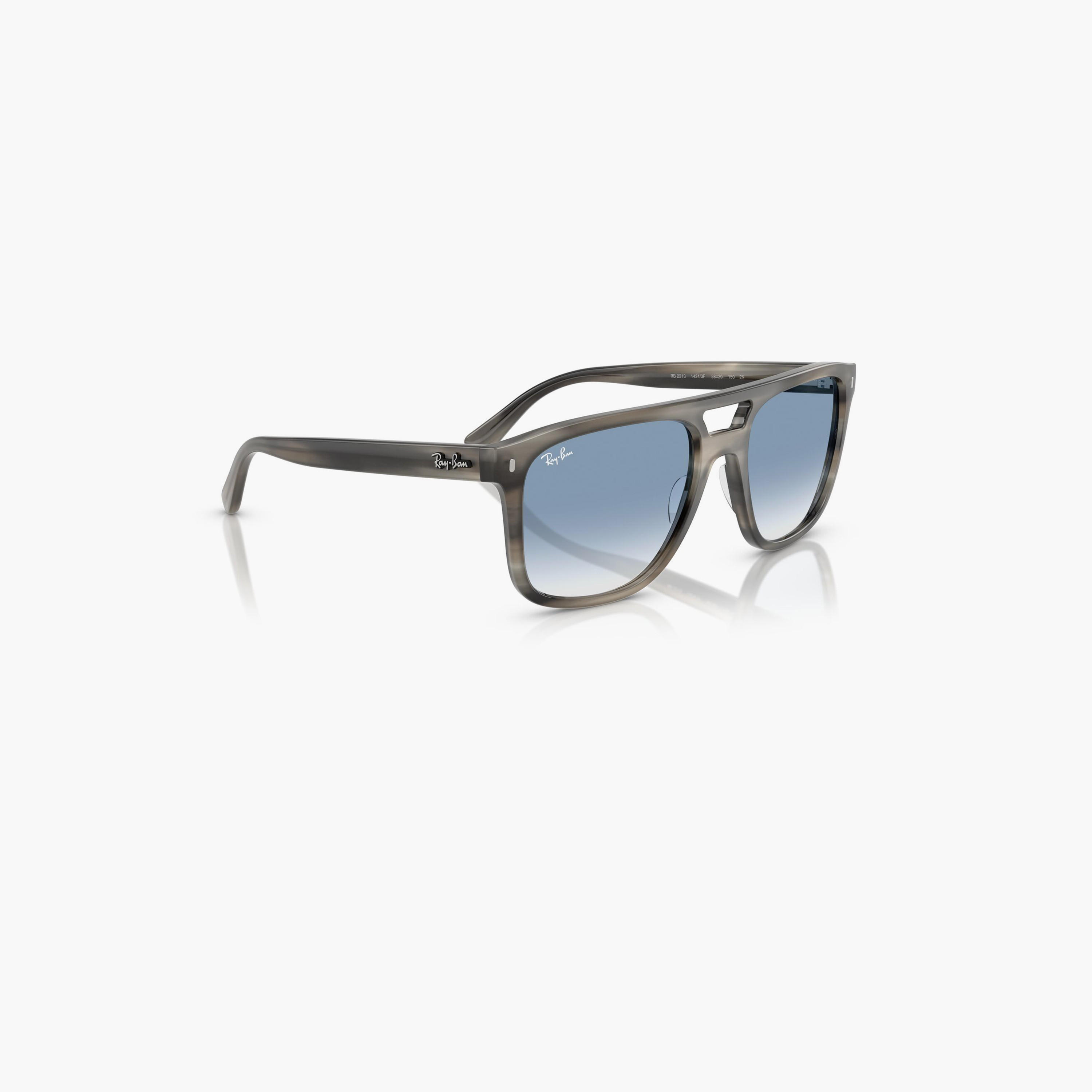 Ray-Ban 58MM Blue Square Sunglasses - 0RB2213-men-sunglasses-image-3