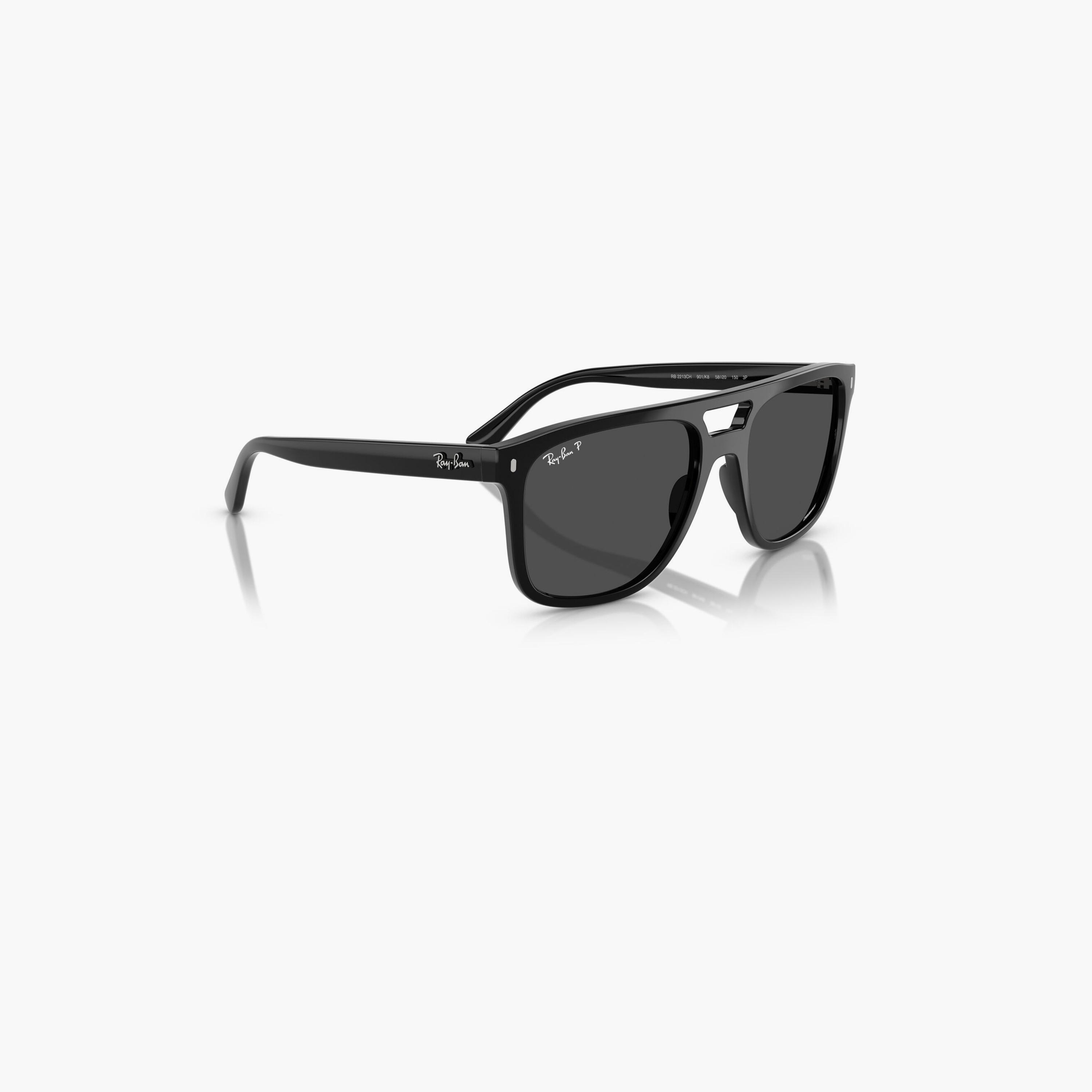 ريبان- نظارة شمسية مربعة رمادية مقاس 58 مم مستقطبة - 0RB2213CH-men-sunglasses-image-3