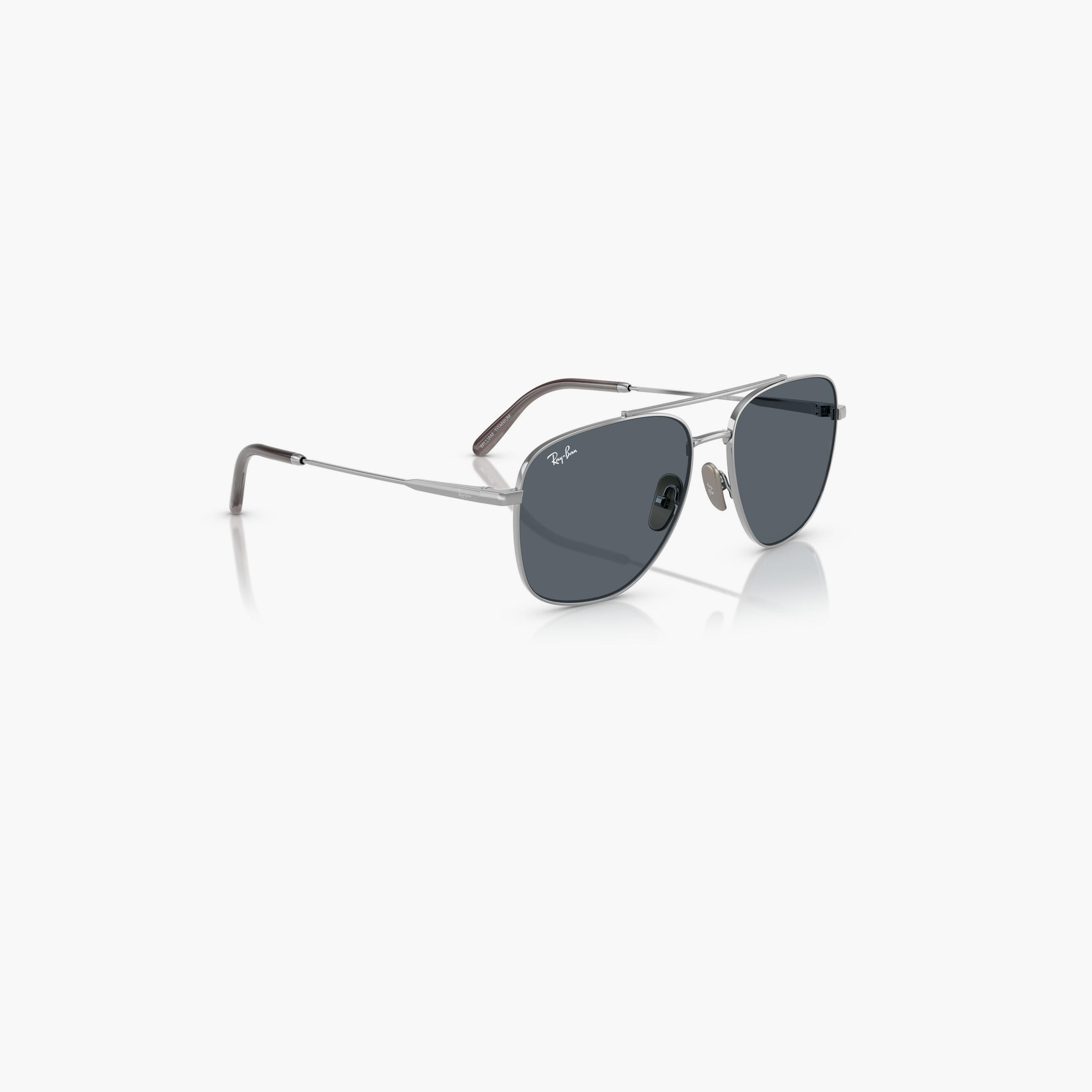Ray-Ban William Titanium 59MM Blue Square Sunglasses - 0RB8097-men-sunglasses-image-3