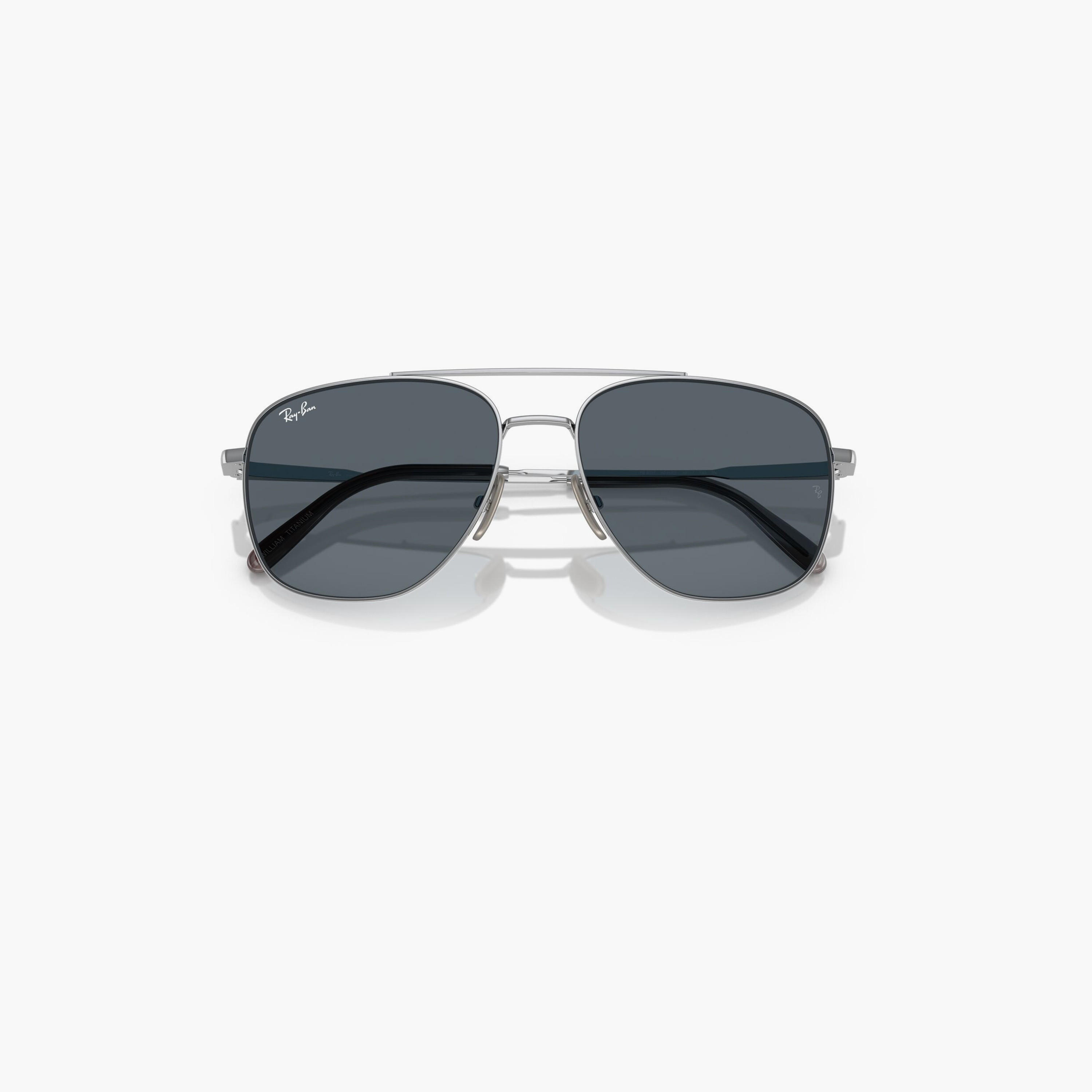 Ray-Ban William Titanium 59MM Blue Square Sunglasses - 0RB8097-men-sunglasses-image-7