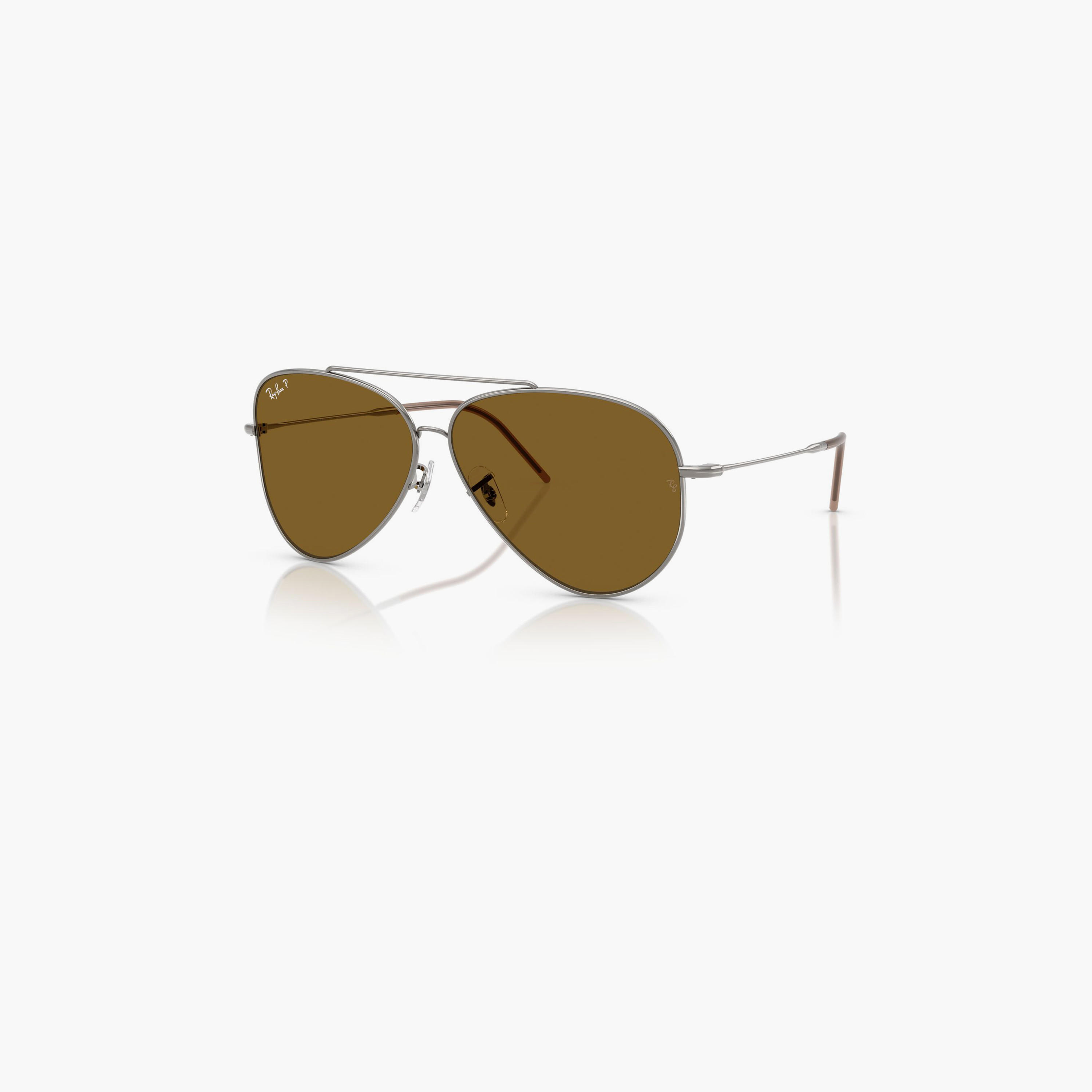 Ray-Ban Polarized 59MM Brown Aviator Sunglasses - 0RBR0101S-men-sunglasses-image-1