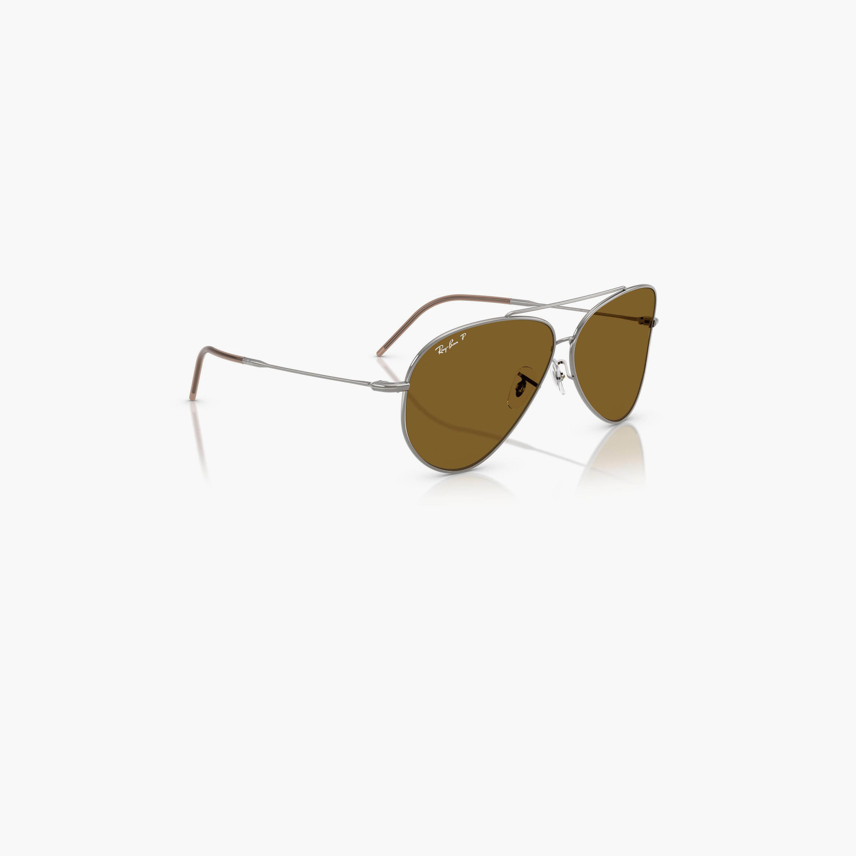 Ray-Ban Polarized 59MM Brown Aviator Sunglasses - 0RBR0101S-men-sunglasses-image-3