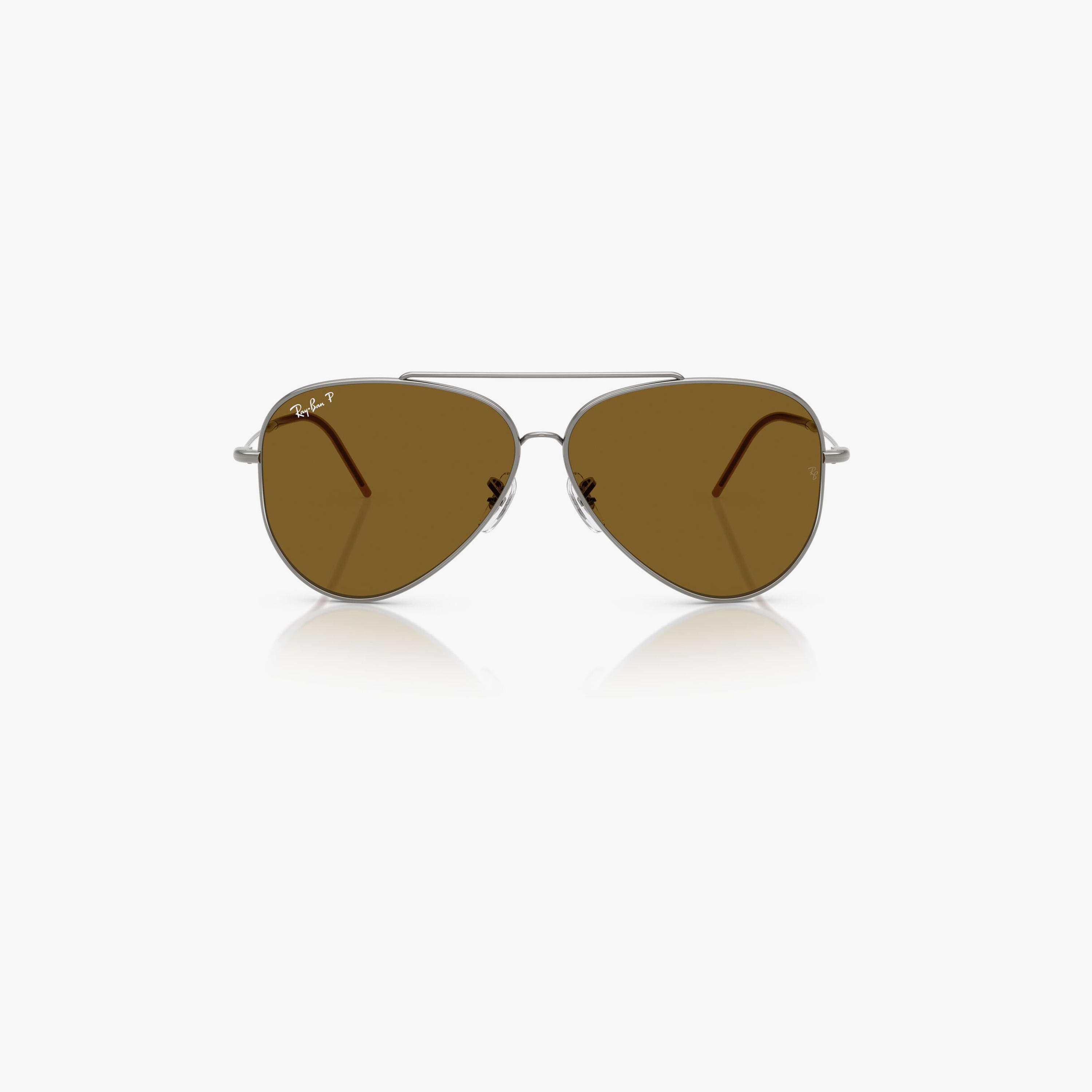Ray-Ban Polarized 59MM Brown Aviator Sunglasses - 0RBR0101S-men-sunglasses-image-4