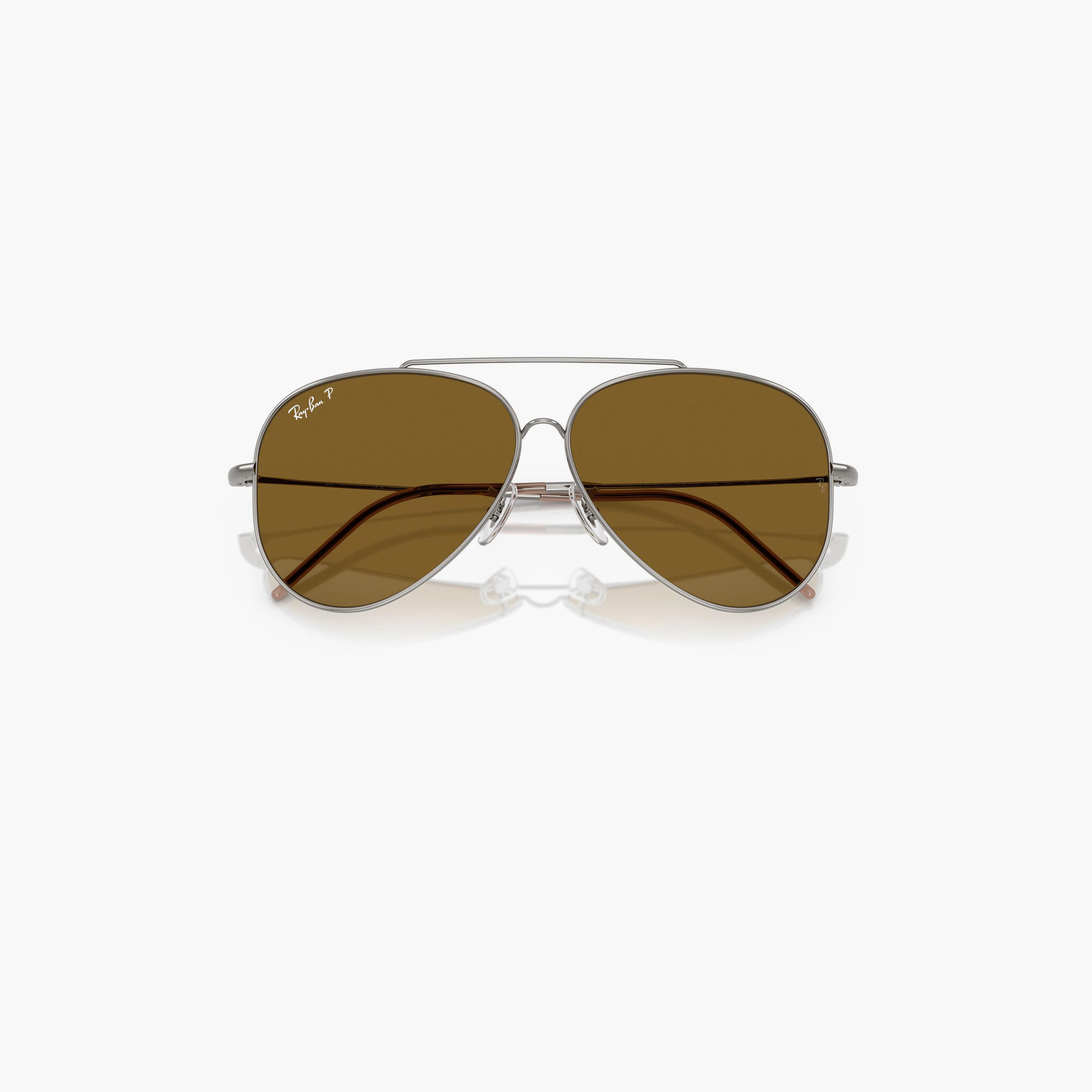 Ray-Ban Polarized 59MM Brown Aviator Sunglasses - 0RBR0101S-men-sunglasses-image-7