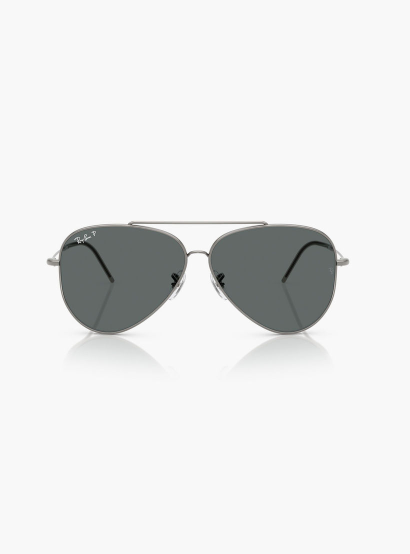 Ray-Ban Polarized 62MM Grey Aviator Sunglasses - 0RBR0101S-men-sunglasses-image-4
