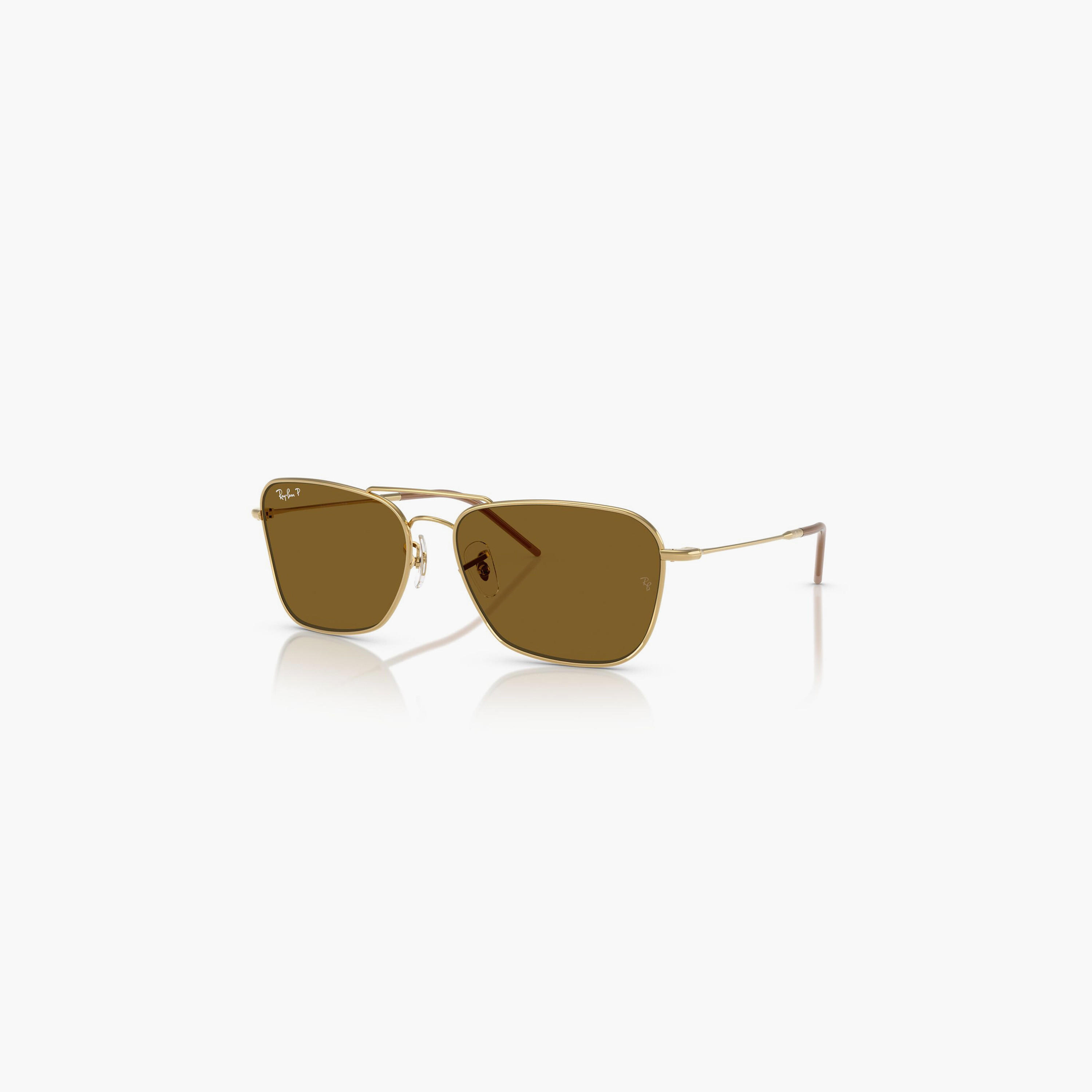 Ray-Ban Caravan Reverse Polarized 61MM Brown Square Sunglasses - 0RBR0102S-men-sunglasses-image-1
