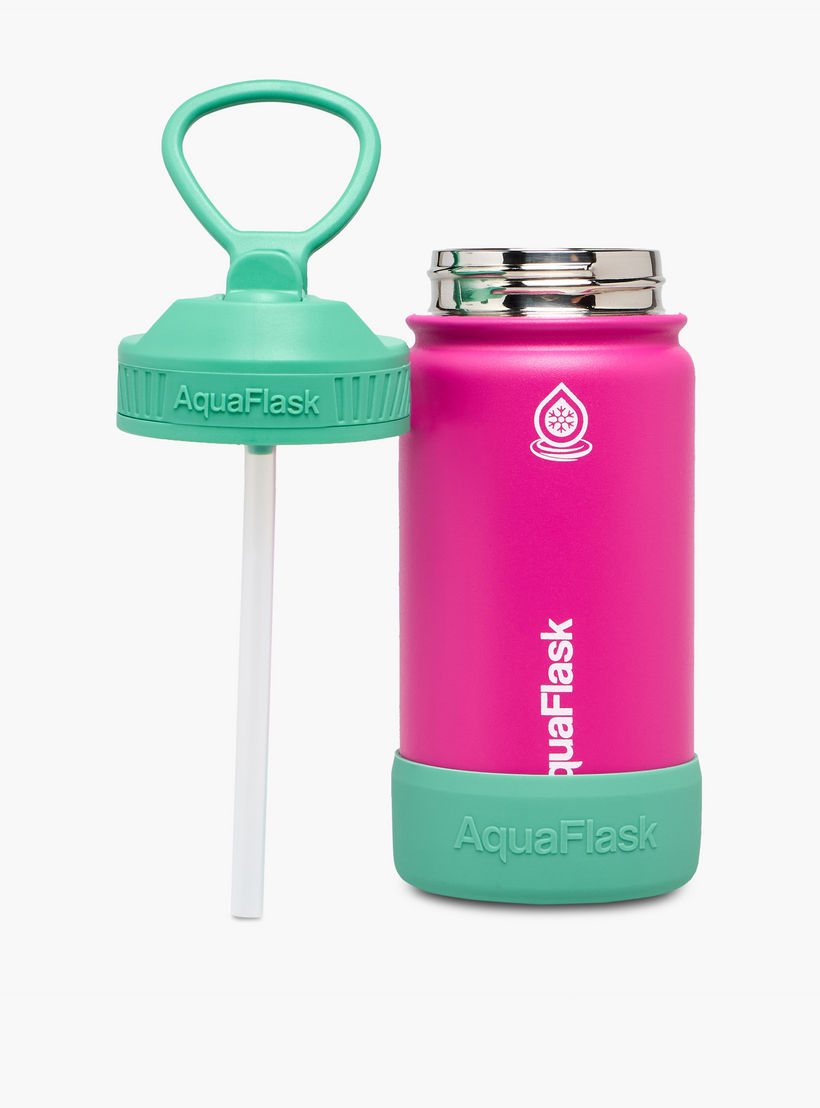 Printed Stainless Steel Sipper Water Bottle with Handle - 414 ml-school-waterbottles-image-2