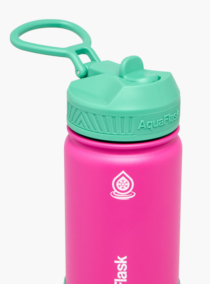 Printed Stainless Steel Sipper Water Bottle with Handle - 414 ml-school-waterbottles-image-3