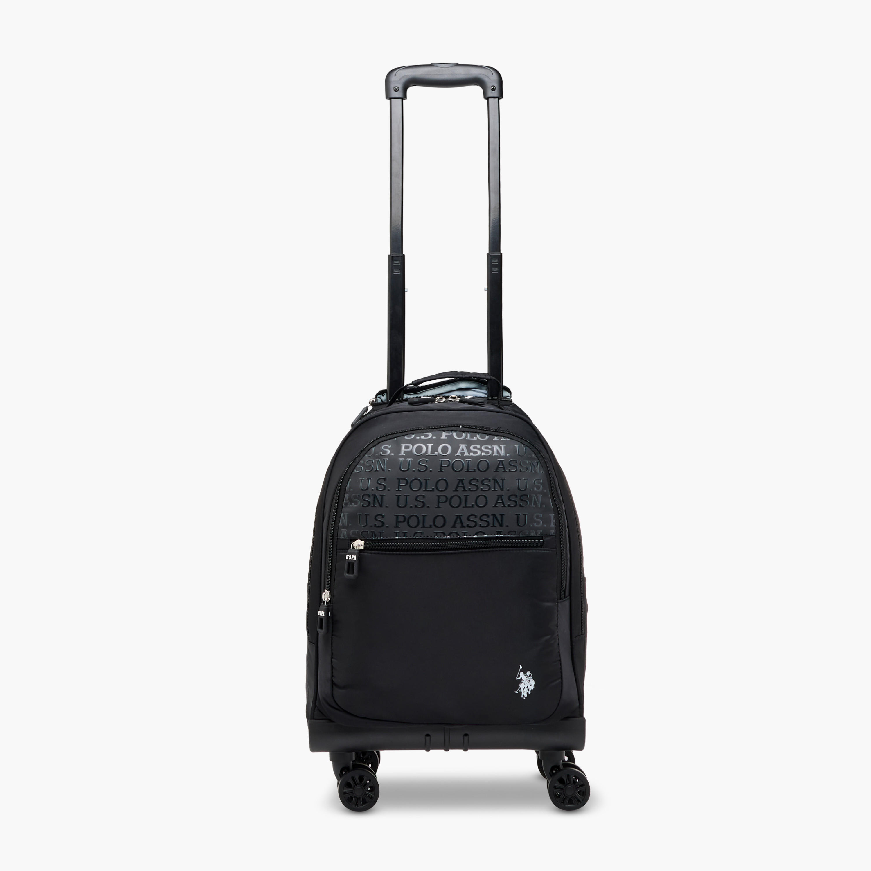 US POLO ASSN. Solid Trolley Bag for Kids 8-13 Years with Front Pocket – 18 inches-school-bagsandbackpacks-trolleybags-image-7