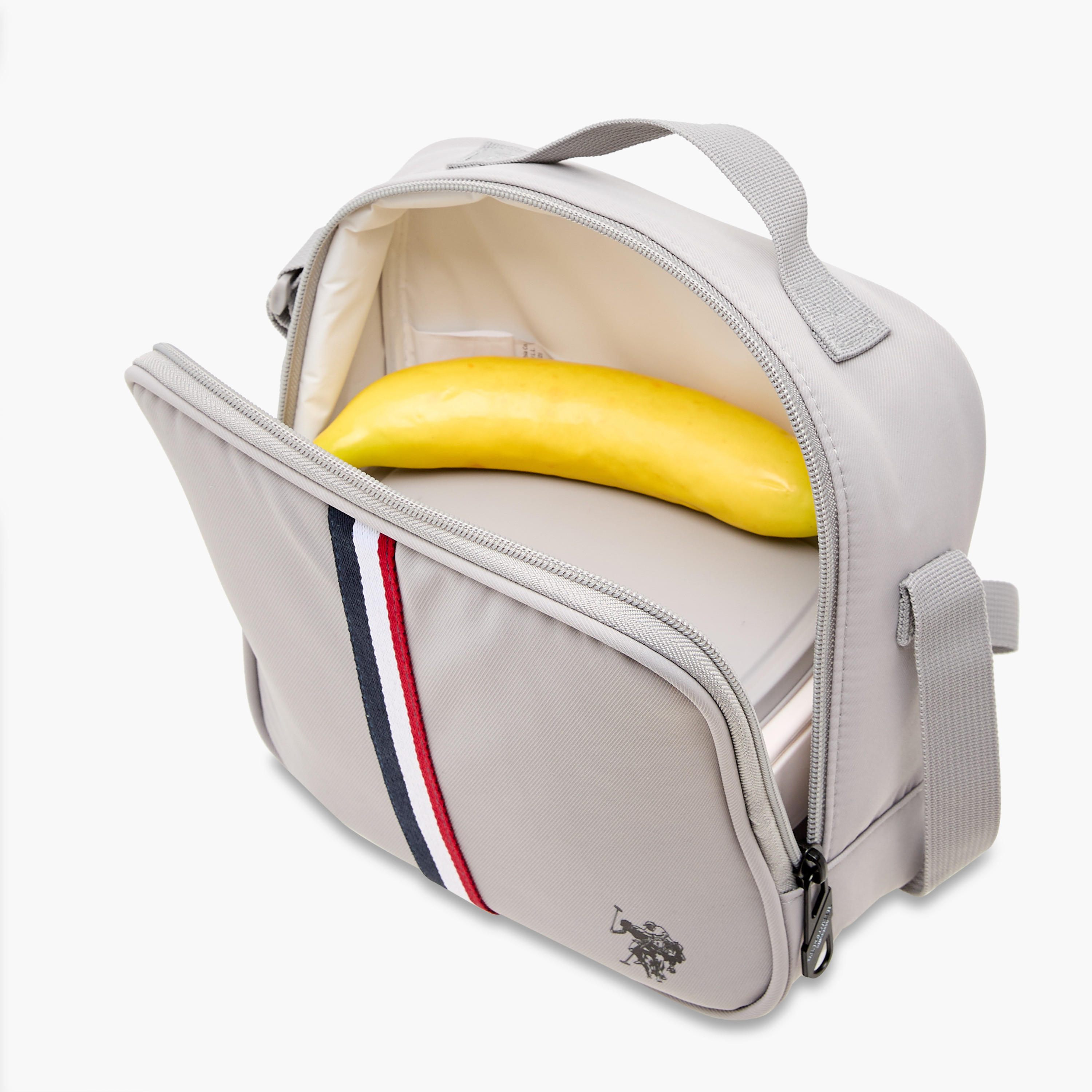 US POLO ASSN. Logo Print Lunch Bag with Zip Closure-school-lunchessentials-lunchbags-image-8