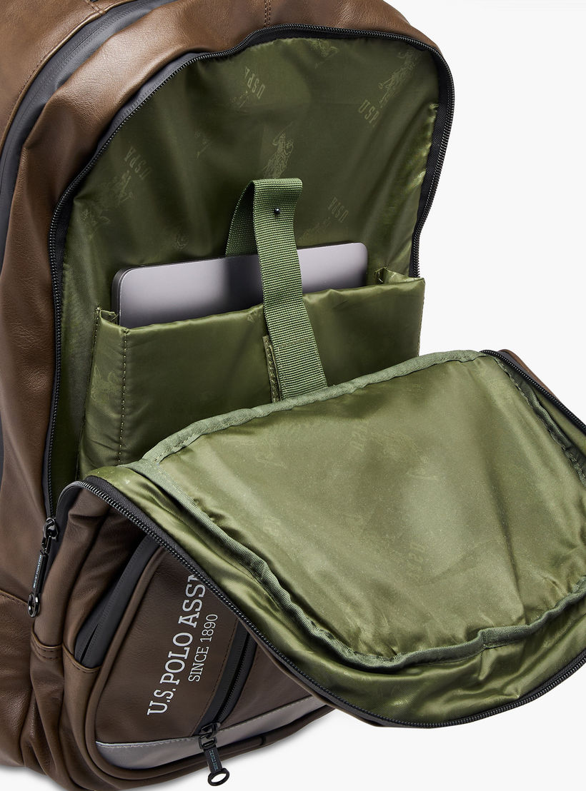 شنطة ترولي سادة للأطفال 8-13 سنة بجيب أمامي من يو إس بولو أسن - 17.5 بوصة-school-bagsandbackpacks-trolleybags-image-13