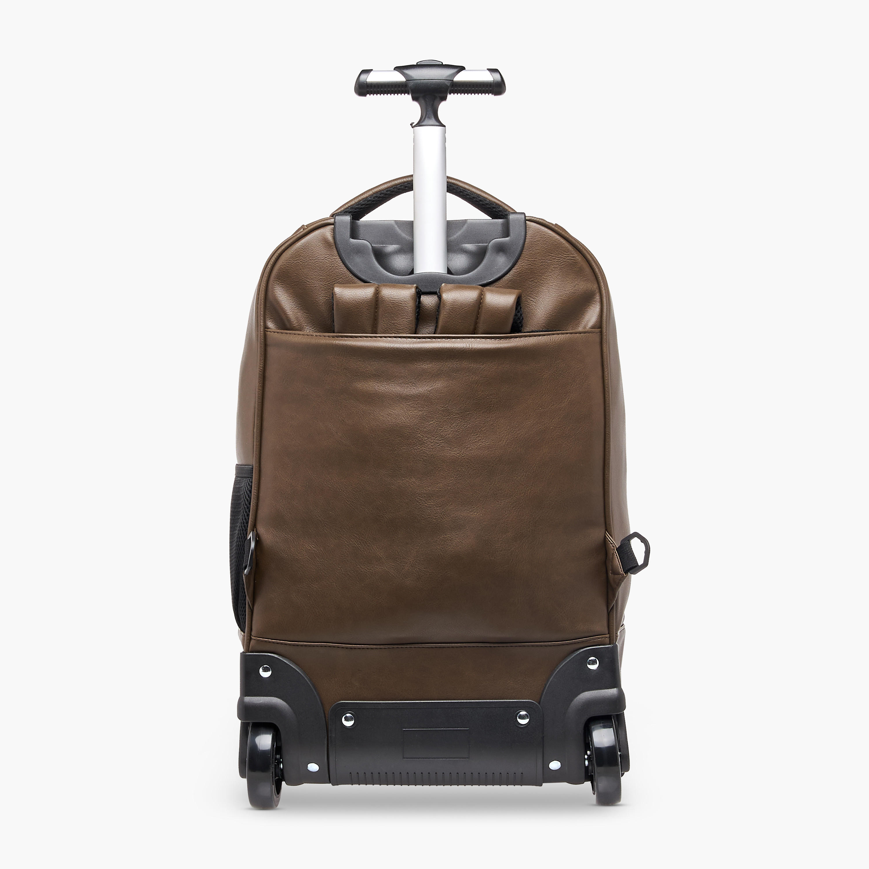شنطة ترولي سادة للأطفال 8-13 سنة بجيب أمامي من يو إس بولو أسن - 17.5 بوصة-school-bagsandbackpacks-trolleybags-image-5