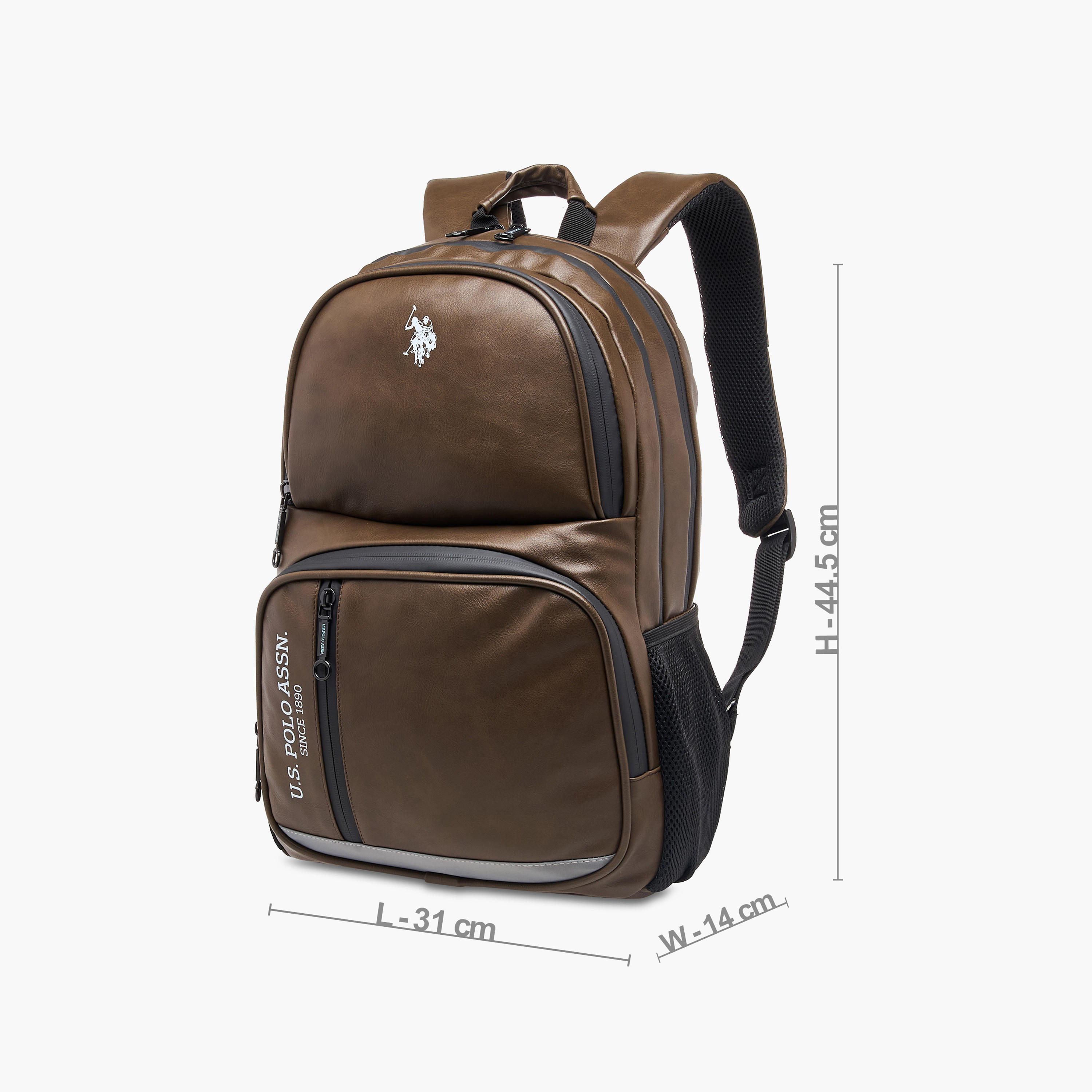 US POLO ASSN. Logo Detail 18-inch Backpack with Adjustable Shoulder Straps - 45x31x14 cms-school-bagsandbackpacks-backpacks-image-4