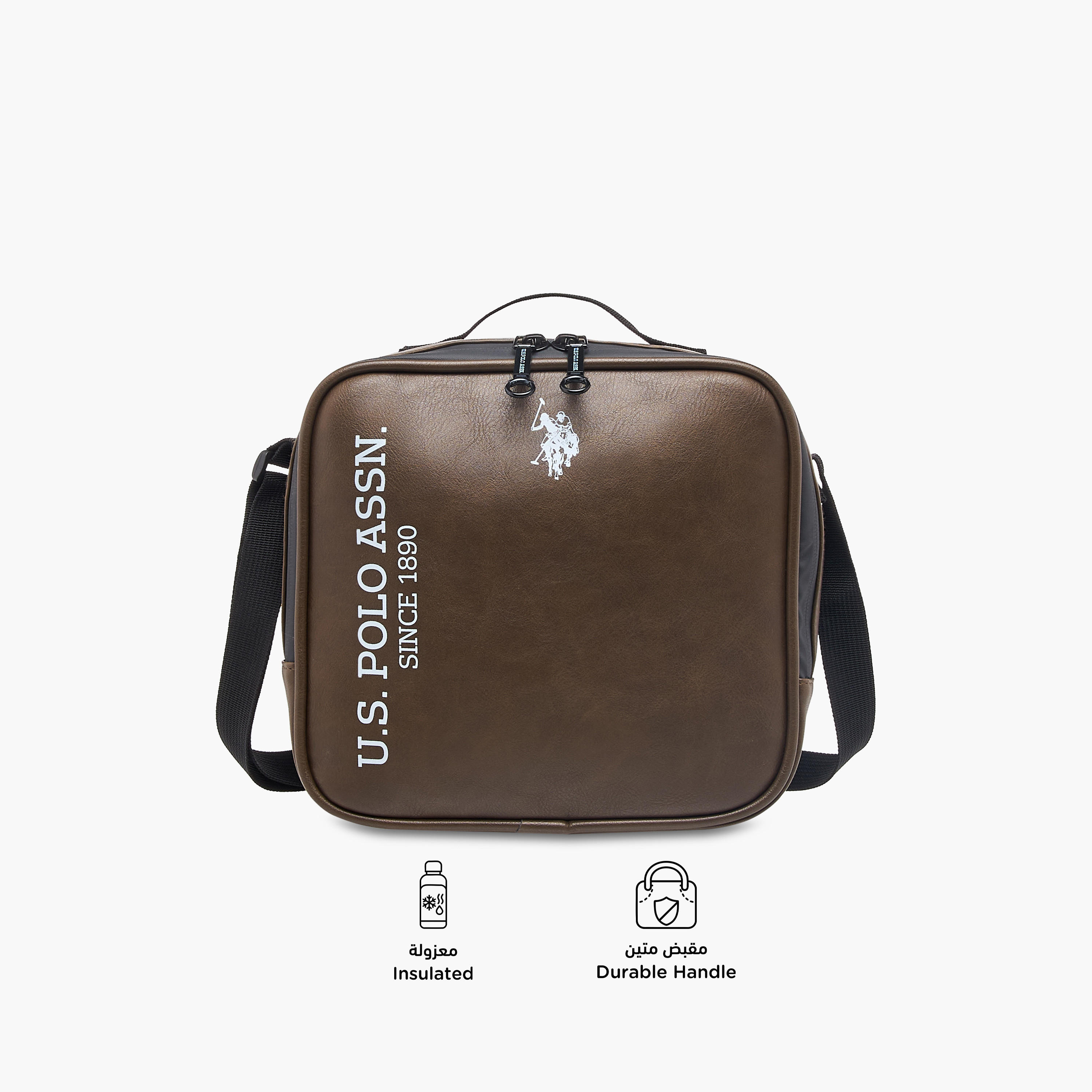 US Polo ASSN. Logo Print Lunch Bag with Zip Closure-school-lunchessentials-lunchbags-image-4