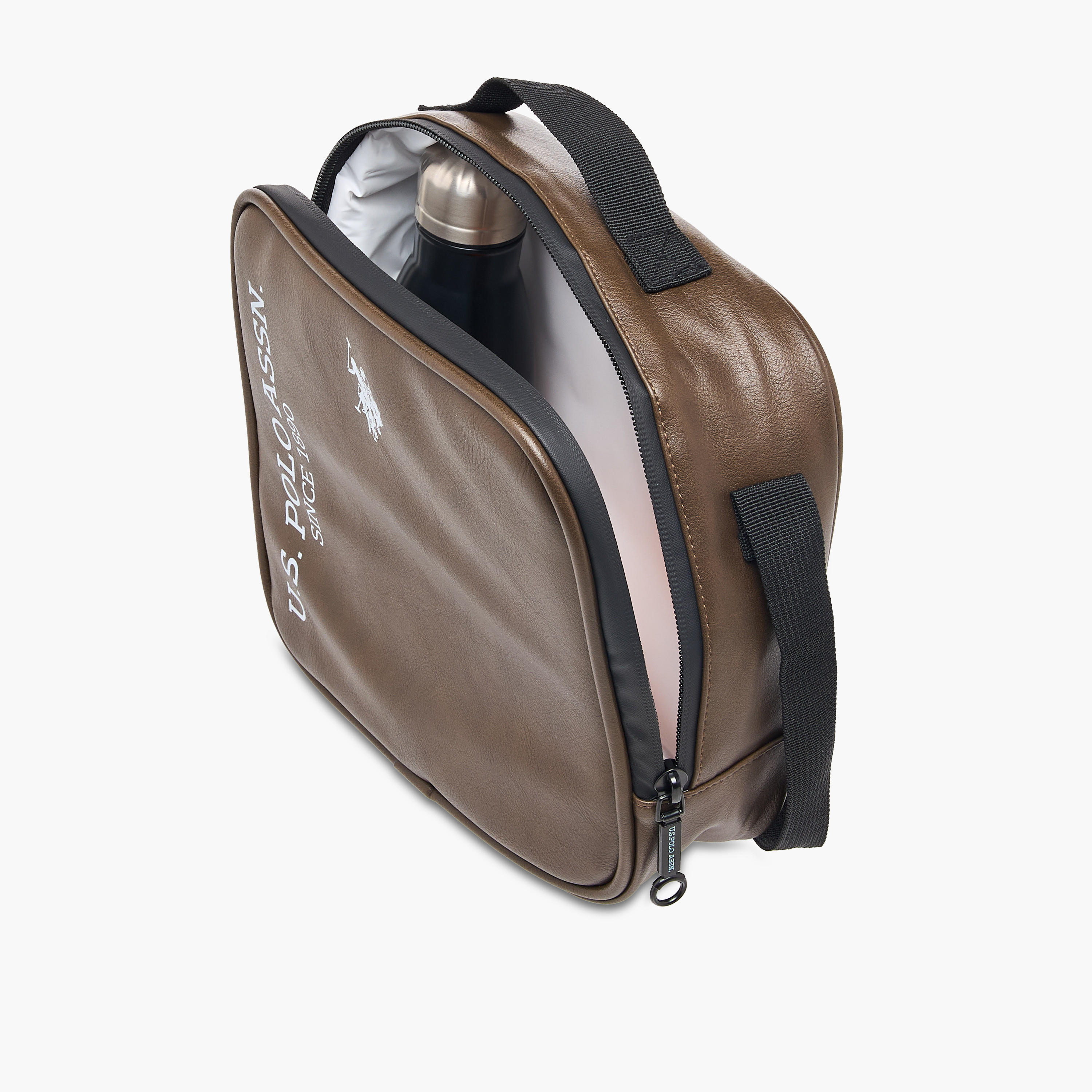 US Polo ASSN. Logo Print Lunch Bag with Zip Closure-school-lunchessentials-lunchbags-image-8