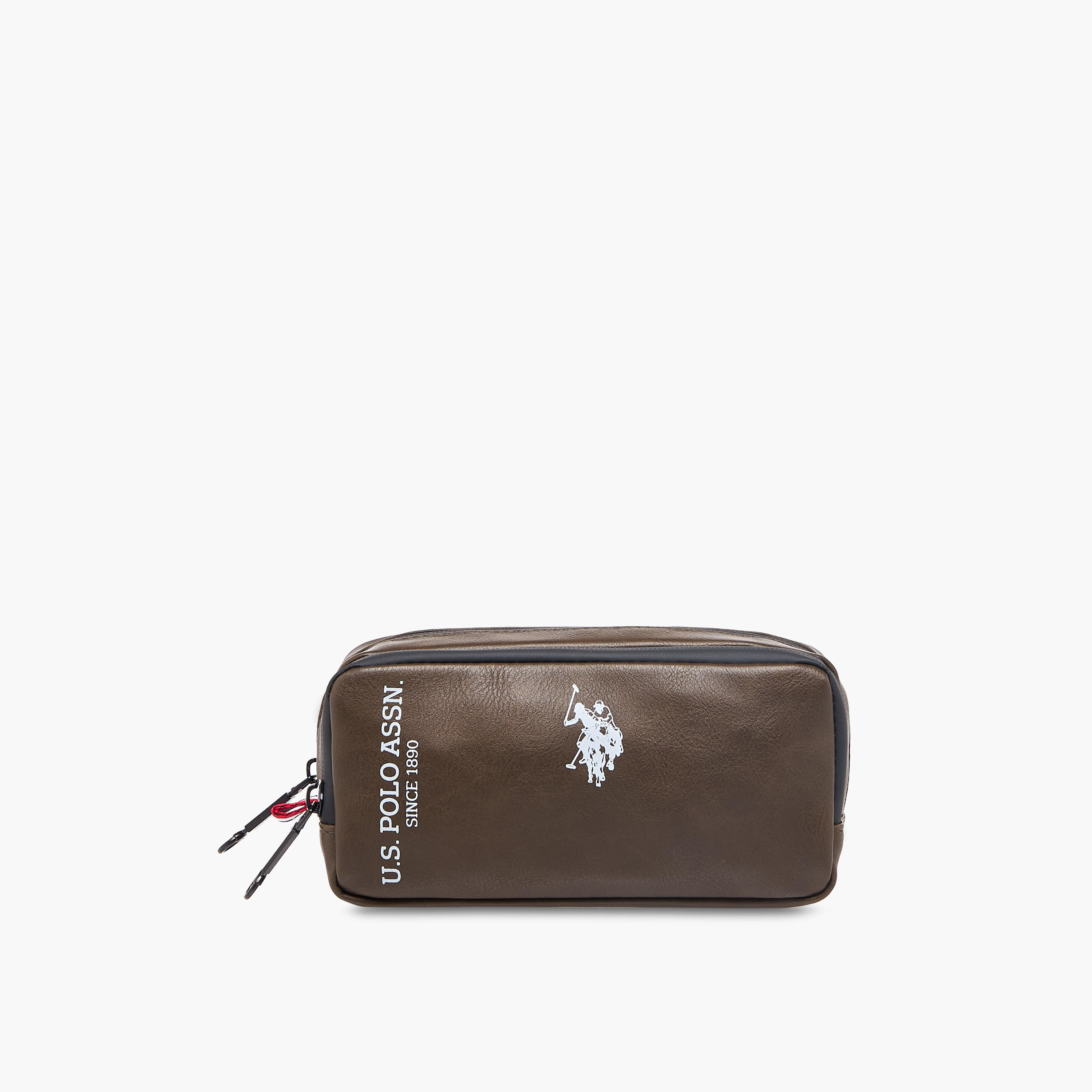 US POLO ASSN. Printed Pencil Pouch with Zip Closure-school-stationery-pencilcases-image-1