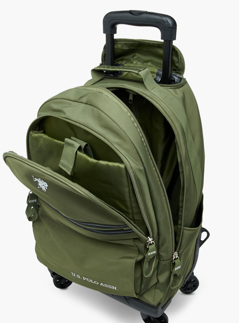 US POLO ASSN. Solid Trolley Bag for Kids 8-13 Years with Front Pocket – 18 inches-school-bagsandbackpacks-trolleybags-image-13