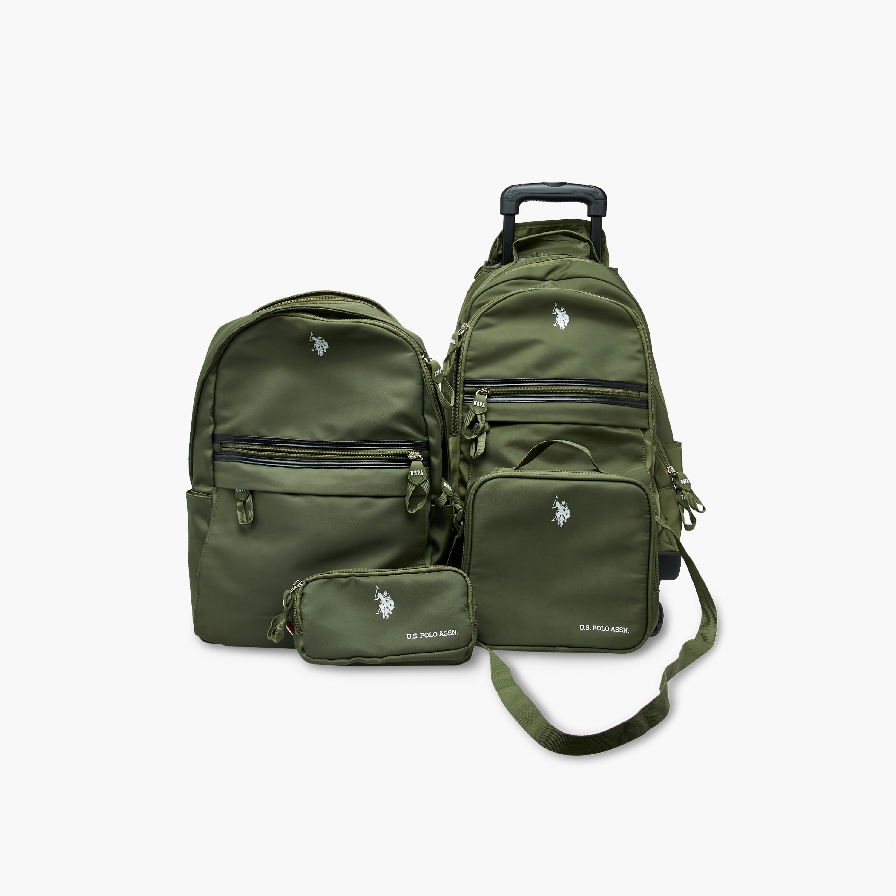 US POLO ASSN. Solid Trolley Bag for Kids 8-13 Years with Front Pocket – 18 inches-school-bagsandbackpacks-trolleybags-image-15