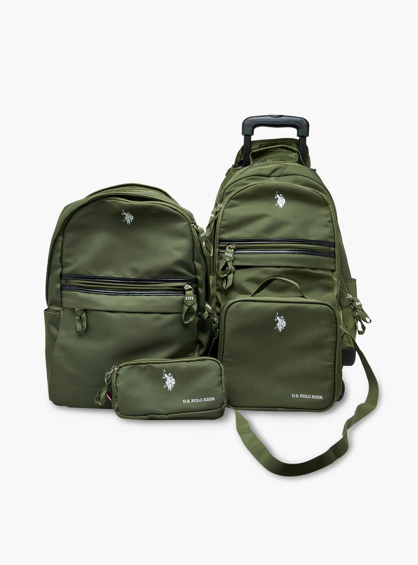 US POLO ASSN. Solid Trolley Bag for Kids 8-13 Years with Front Pocket – 18 inches-school-bagsandbackpacks-trolleybags-image-15