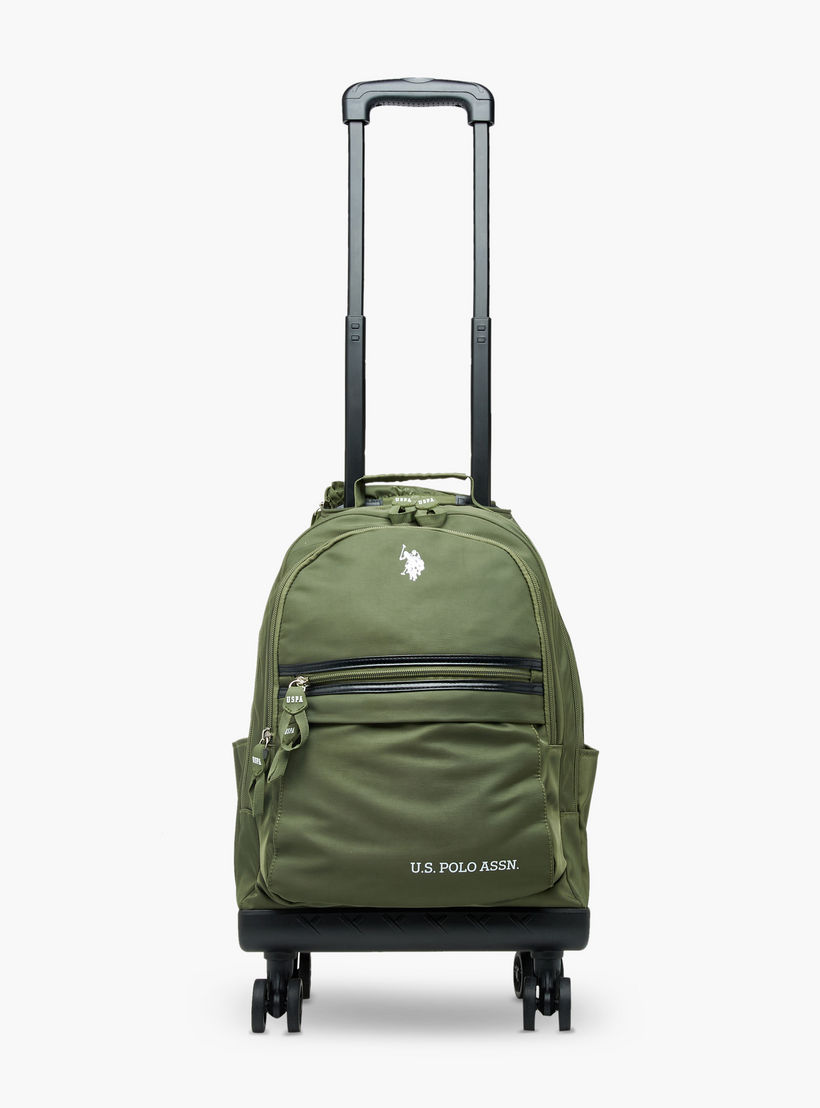 US POLO ASSN. Solid Trolley Bag for Kids 8-13 Years with Front Pocket – 18 inches-school-bagsandbackpacks-trolleybags-image-7